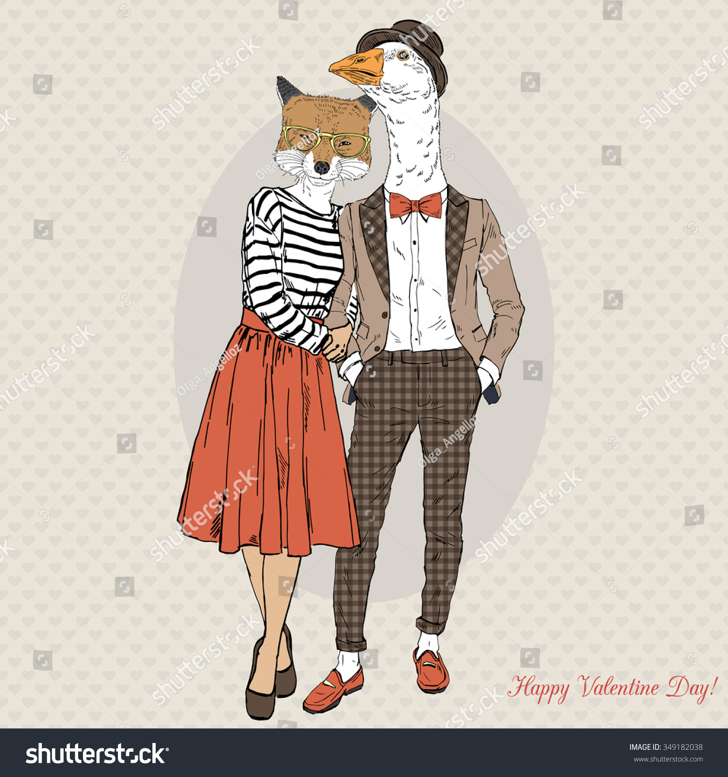 stock-vector-fashion-couple-of-foxy-girl-and-goose-boy-hipster-valentine-day-design-349182038.jpg