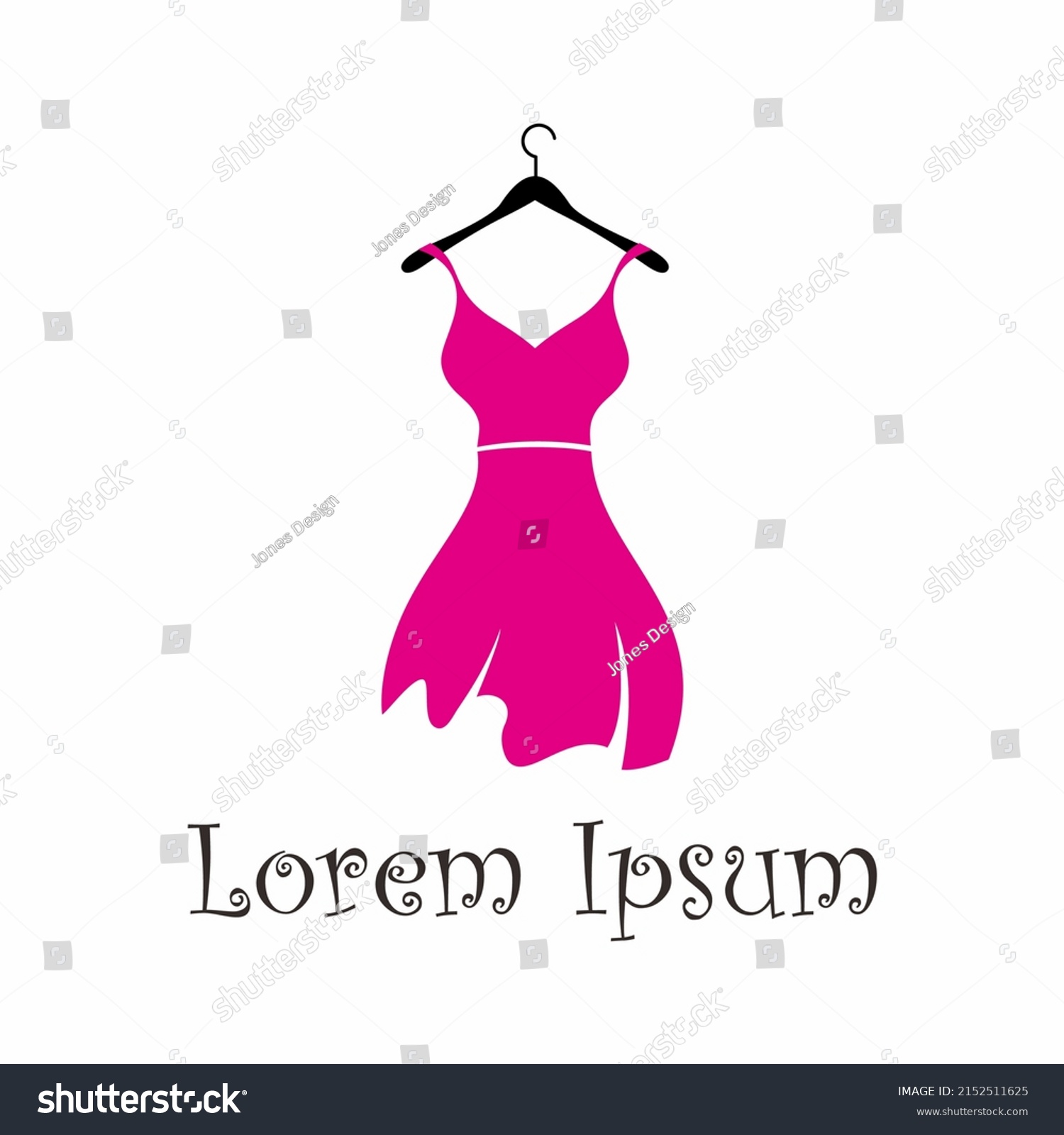 Fashion Dress Vector Boutique Logo Stock Vector (Royalty Free ...