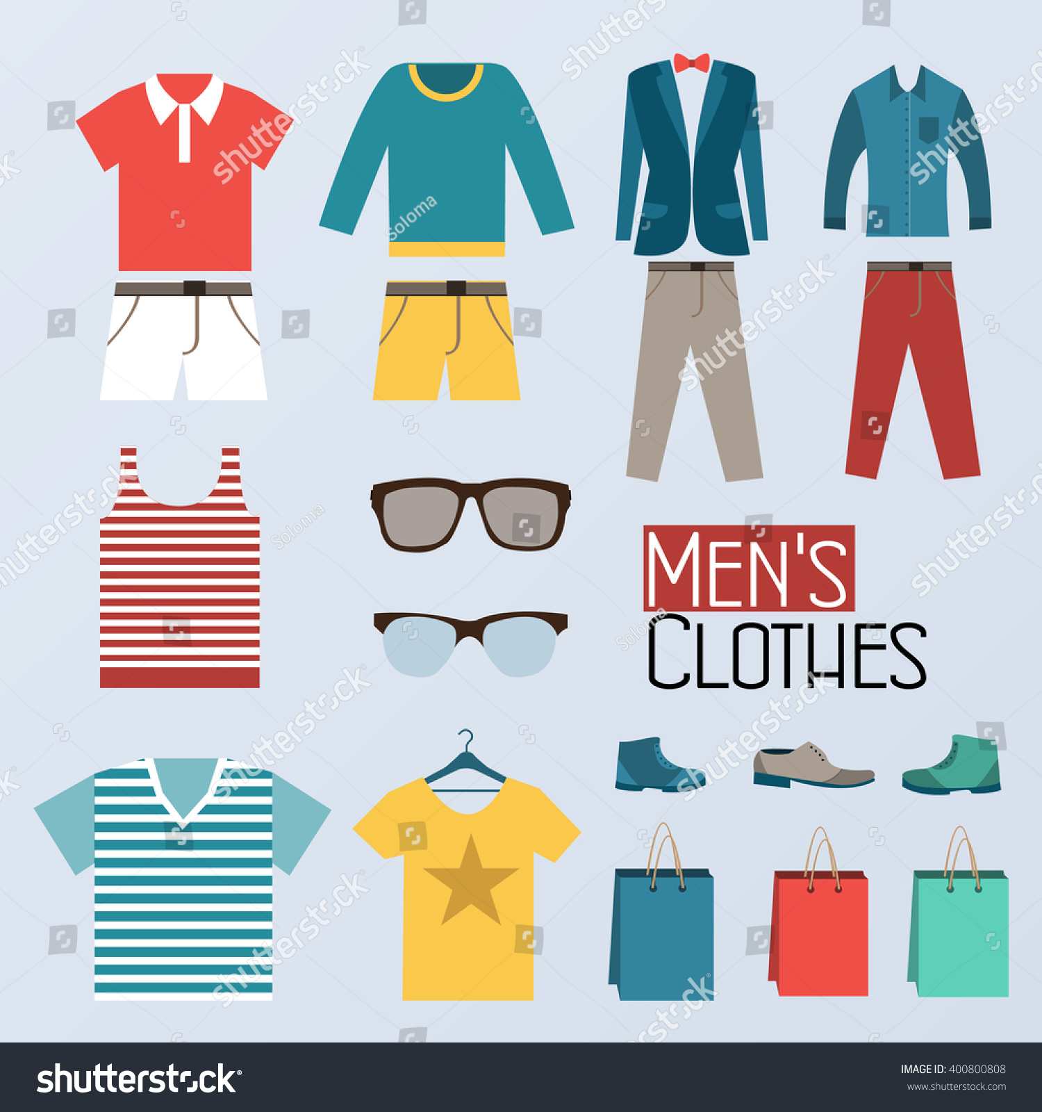 Fashion Menswear Concept Infographic Template Icons Stock Vector ...