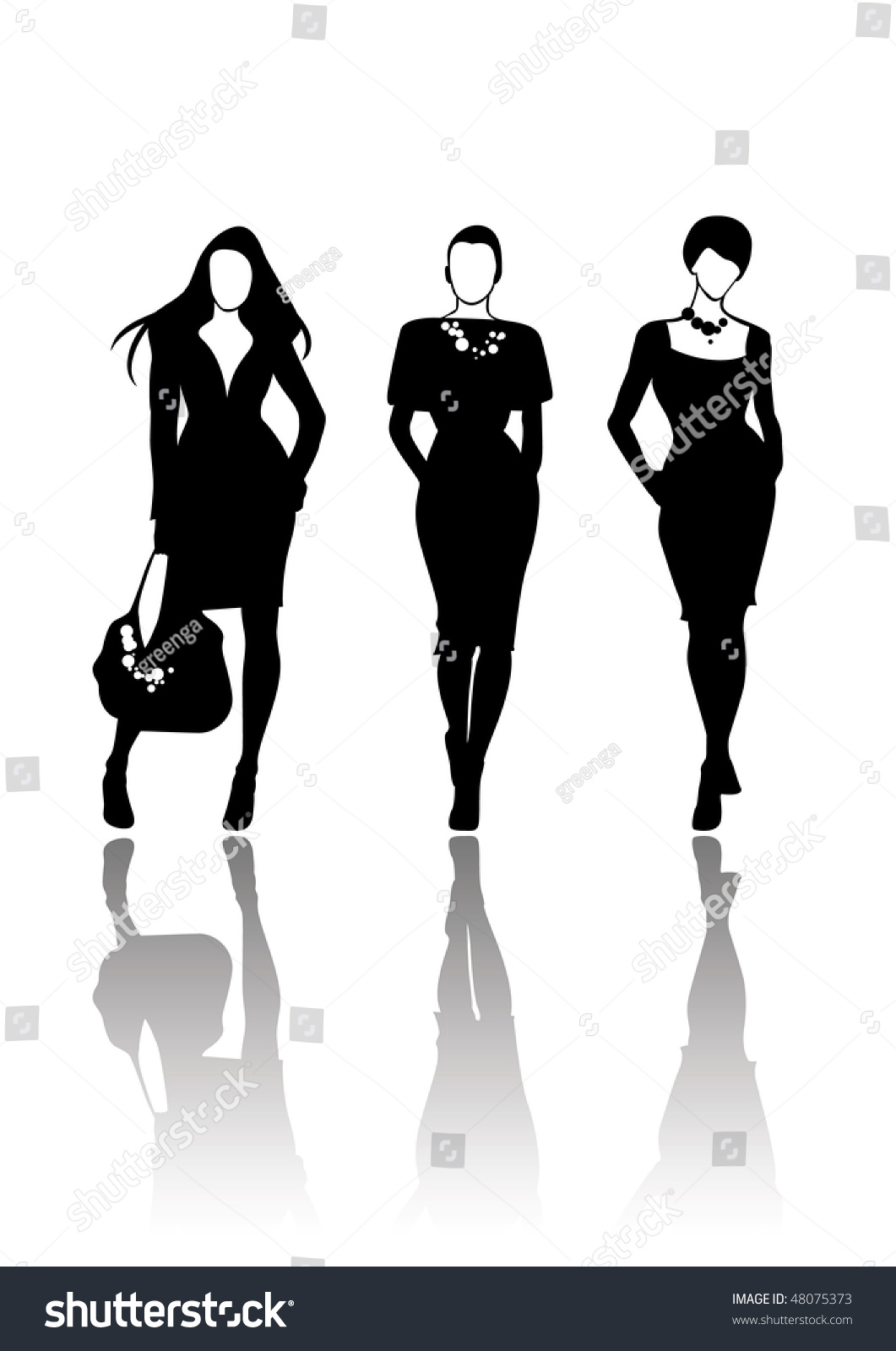 Fashion Models, Vector - 48075373 : Shutterstock