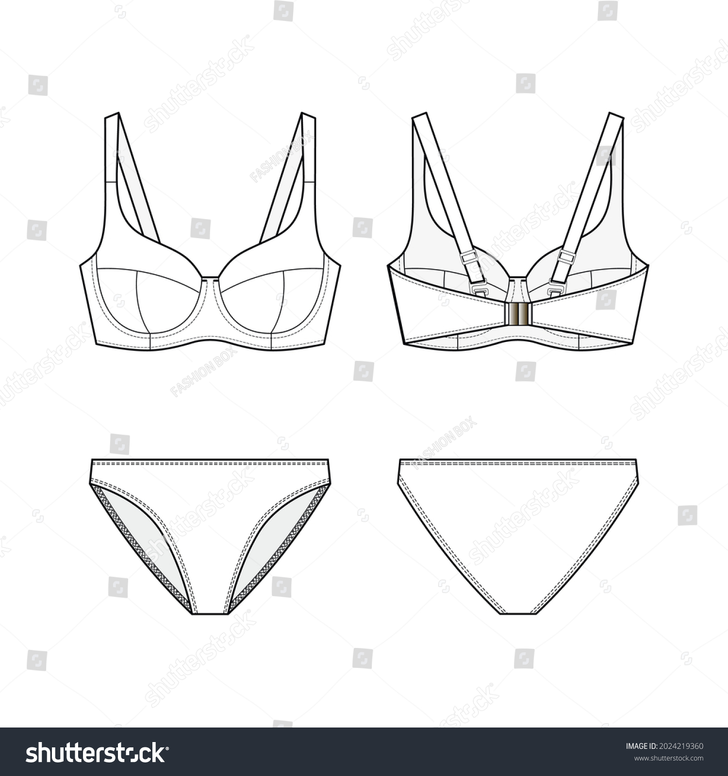 Bikini technical drawing Images, Stock Photos & Vectors | Shutterstock