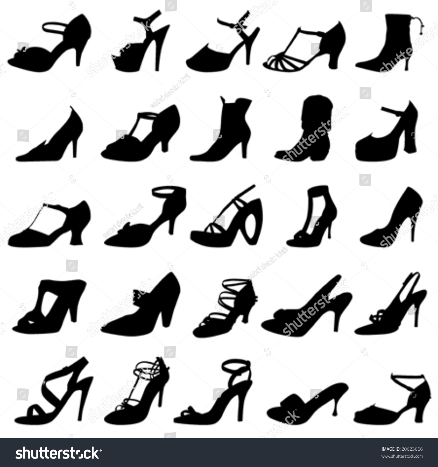 Fashion Women Shoes Vector - 20623666 : Shutterstock