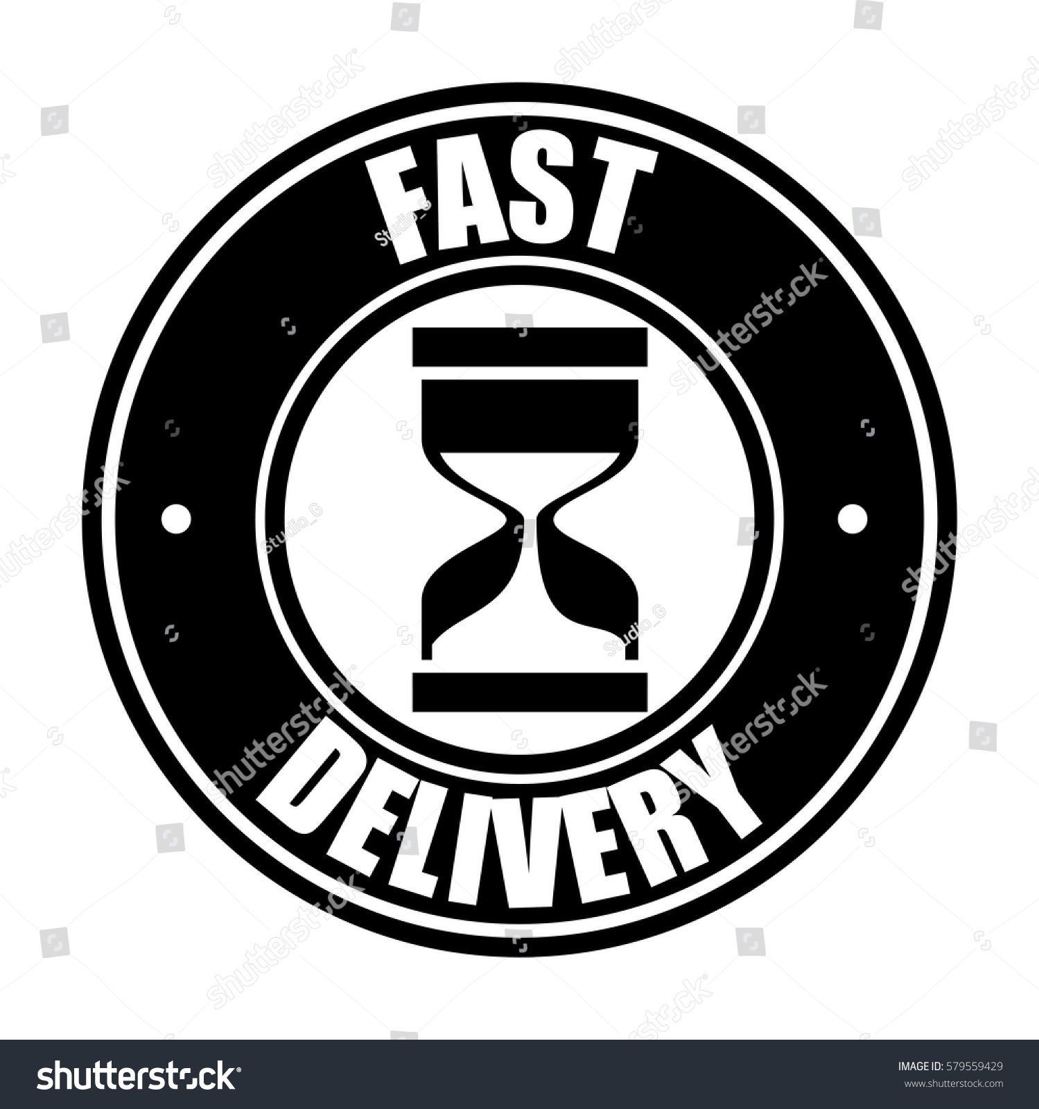 Fast Delivery Service Icon Stock Vektorgrafik Lizenzfrei