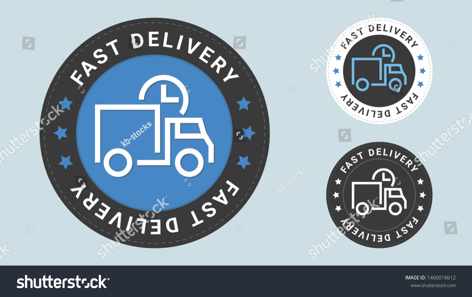 Fast Delivery Stamp Vector Illustration Vector Stock Vector (Royalty