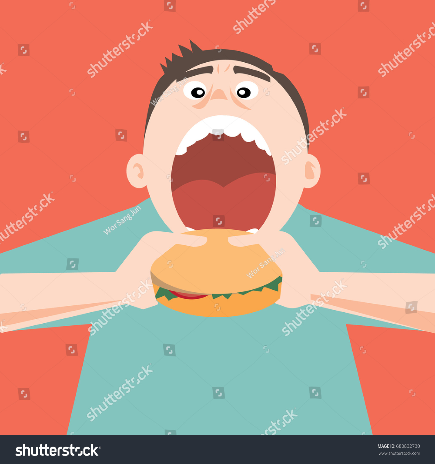 14,520 Cartoon mouth eating Images, Stock Photos & Vectors | Shutterstock