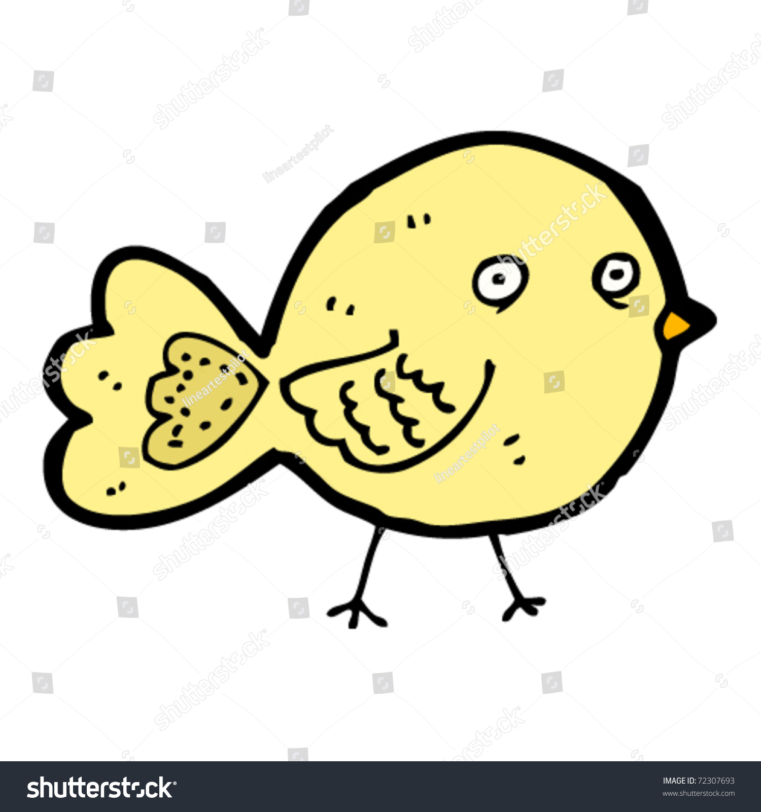 Fat Round Bird Cartoon Stock Vector (Royalty Free) 72307693 | Shutterstock