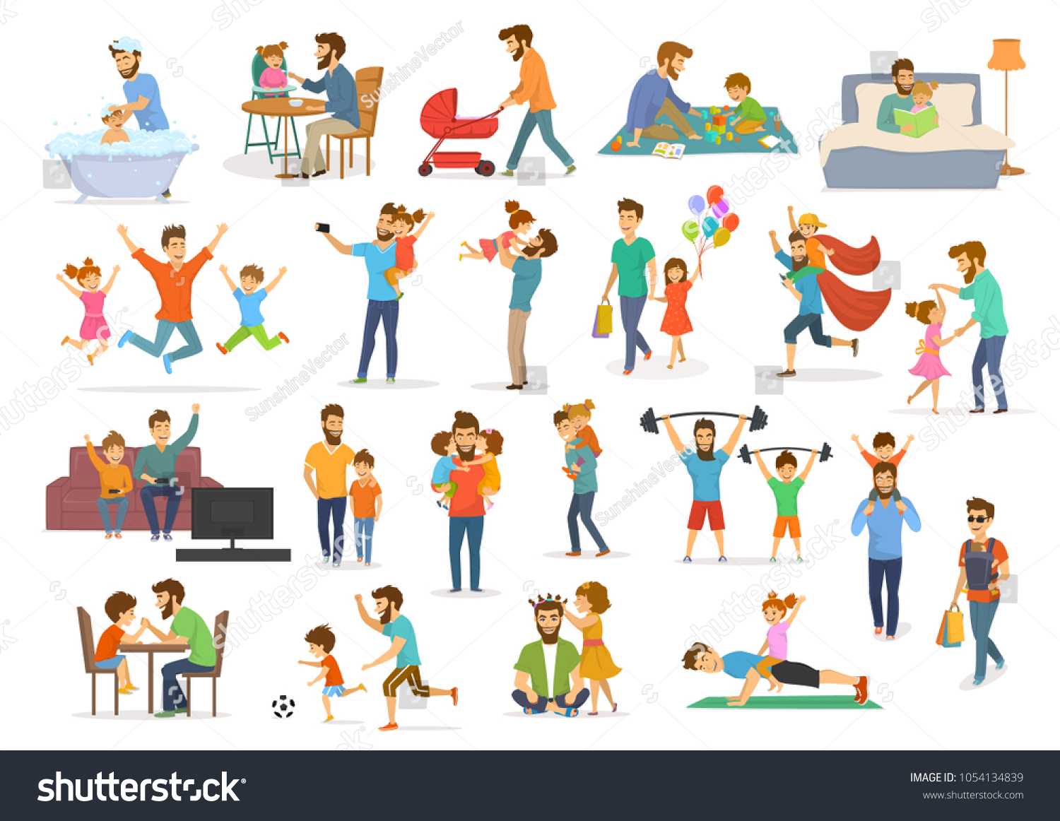 Dad and son dance Stock Illustrations, Images & Vectors | Shutterstock