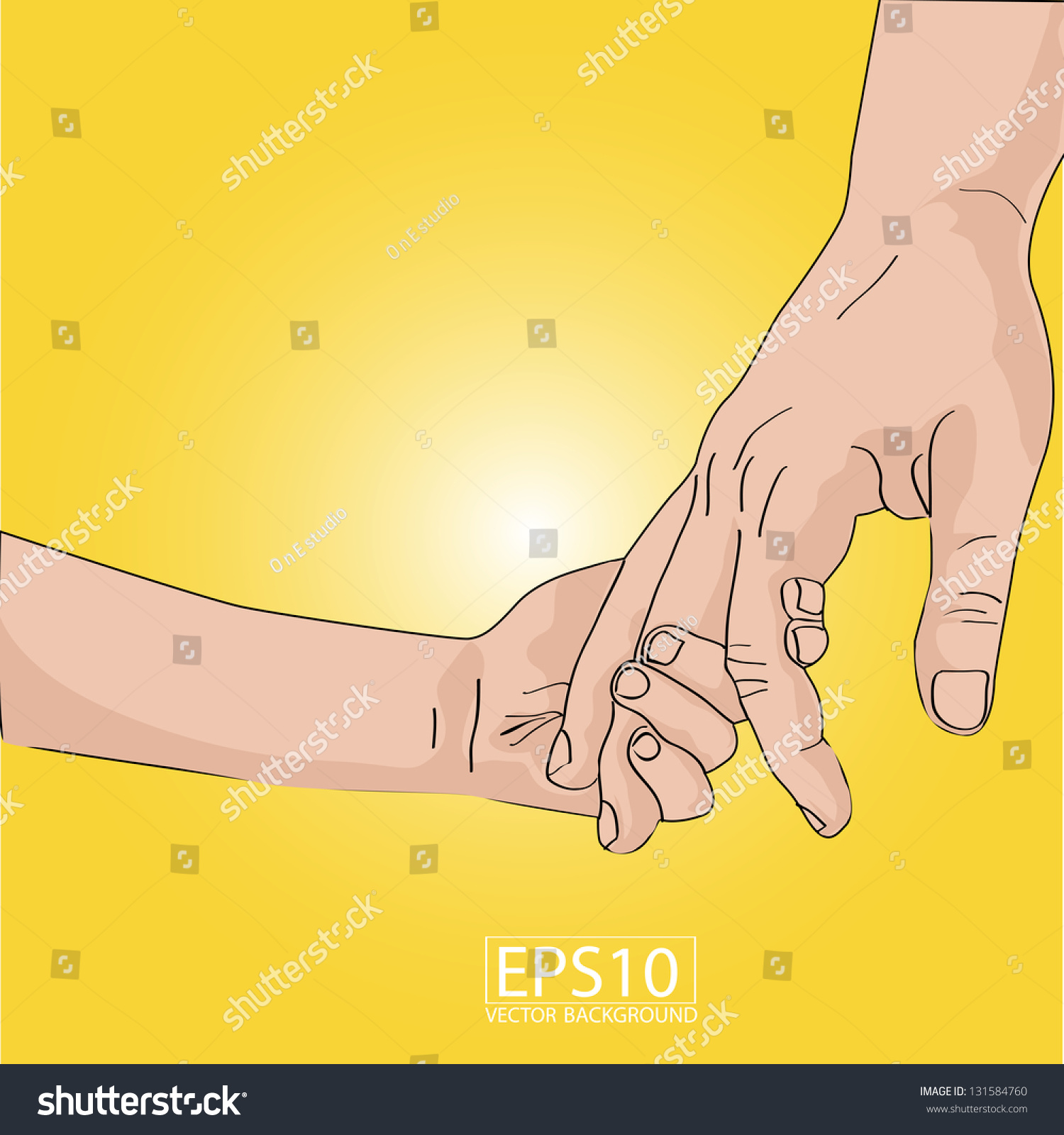 Download Father Son Holding Hand Handvector Eps 10 Stock Vector ...