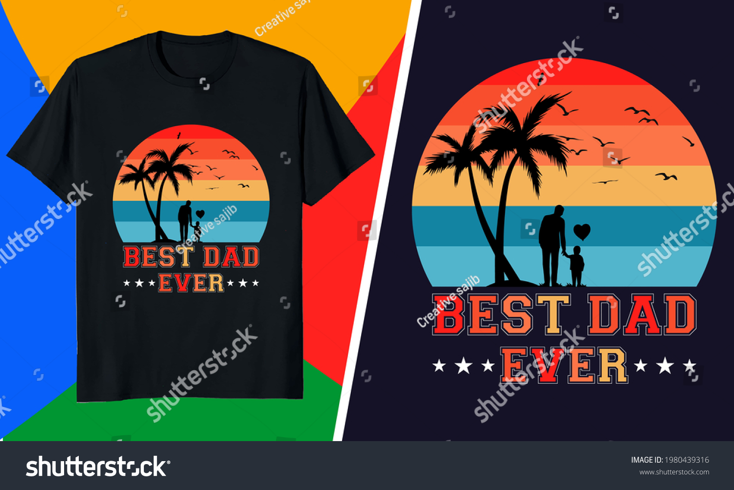 SVG of Father day t shirt design- best dad ever - _ World's #1 Father , Best father, dad, son, daughters, daddy,  t-shirt design, father day.  svg