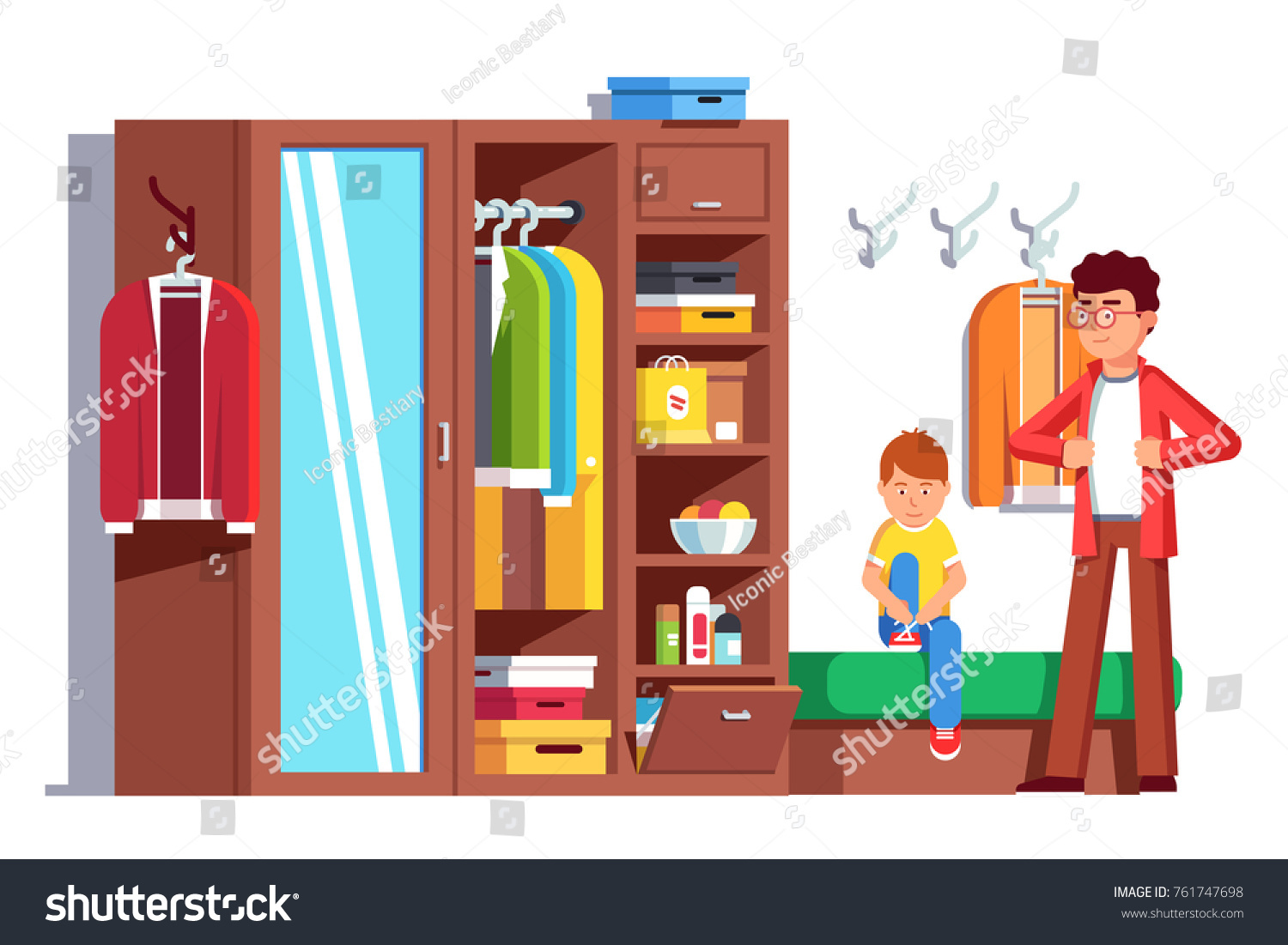 828 Kids closet clothes Stock Vectors, Images & Vector Art | Shutterstock