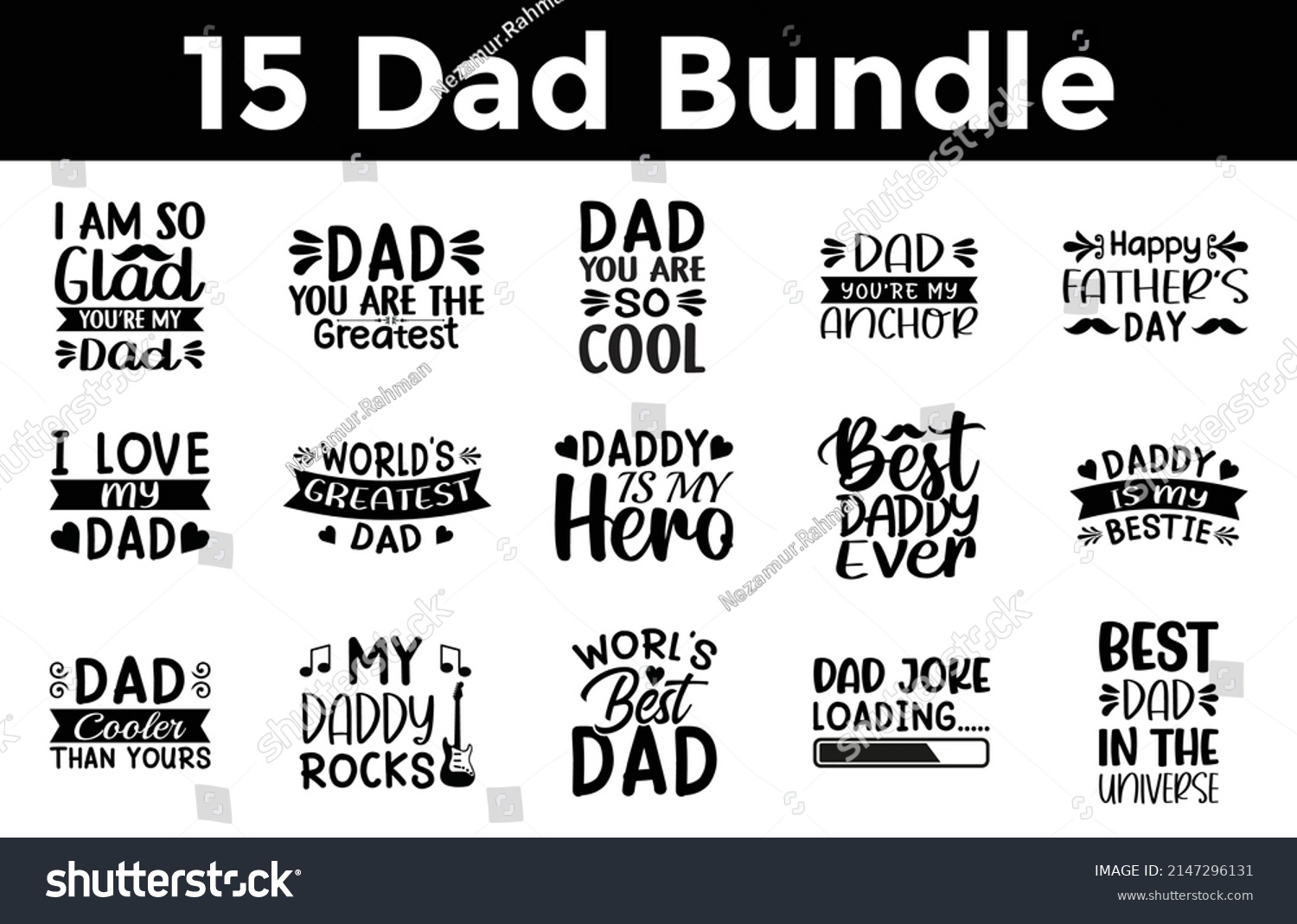 SVG of Father's Day SVG Designs Bundle. Dad quotes SVG cut files bundle, Dad quotes t shirt designs bundle, Quotes about Dad, Father Cut File, Silhouette, Cameo svg