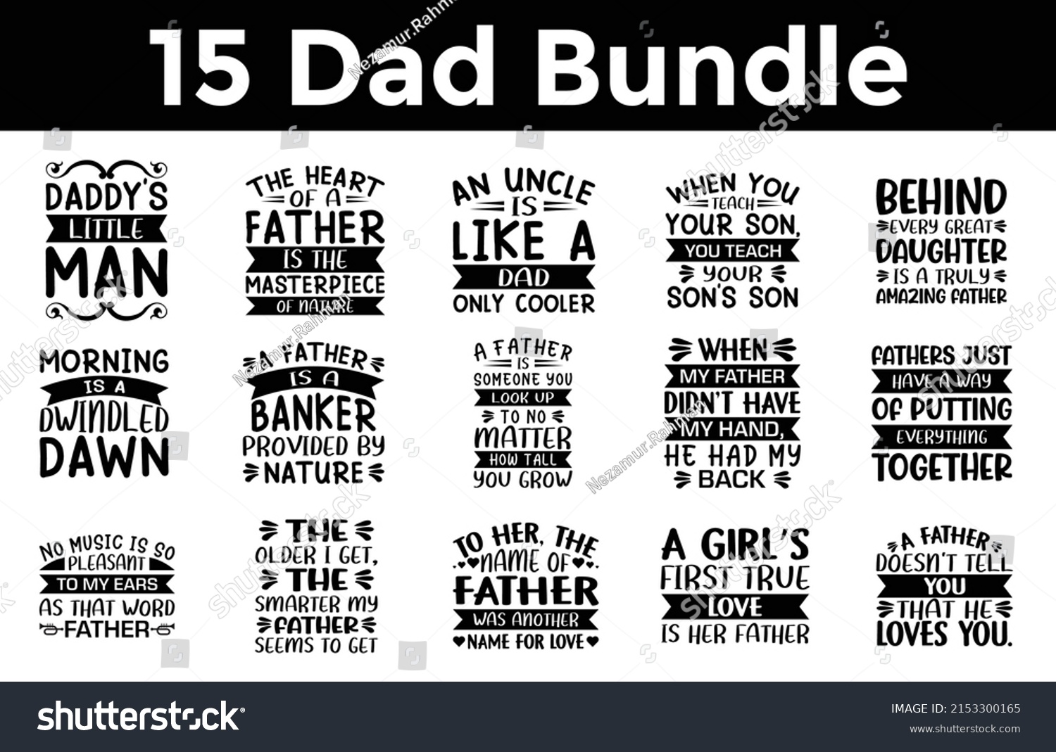 SVG of Father's Day SVG Designs Bundle. Dad quotes SVG cut files bundle, Dad quotes t shirt designs bundle, Quotes about Dad, Father Cut File svg