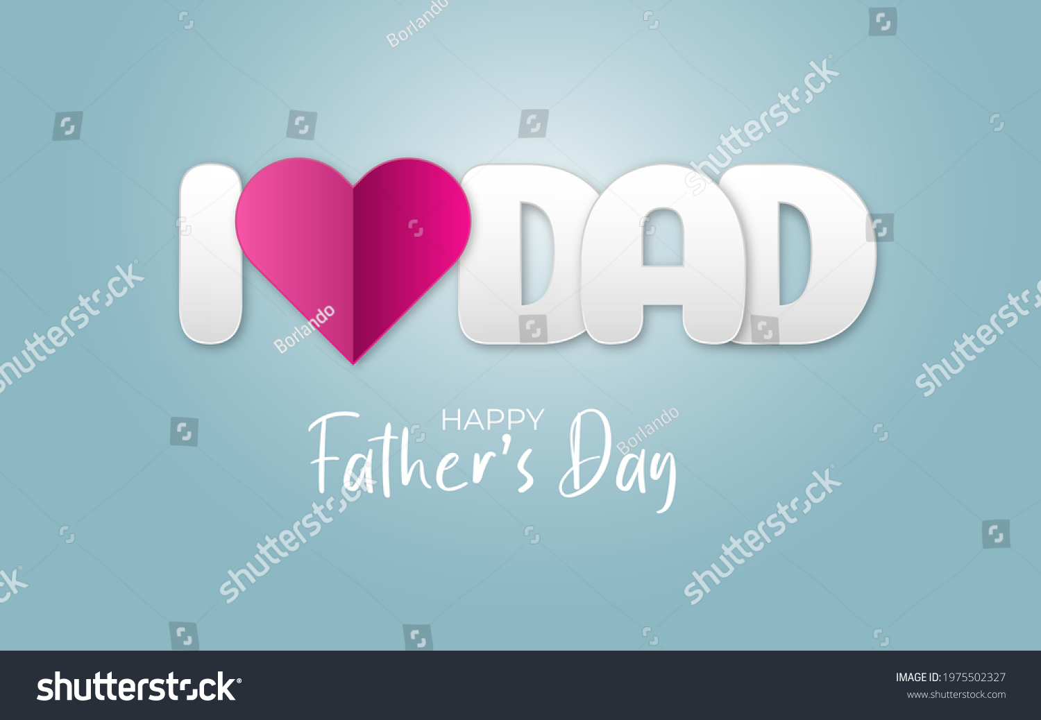 Fathers Day Vector Illustration Happy Fathers Stock Vector (Royalty ...