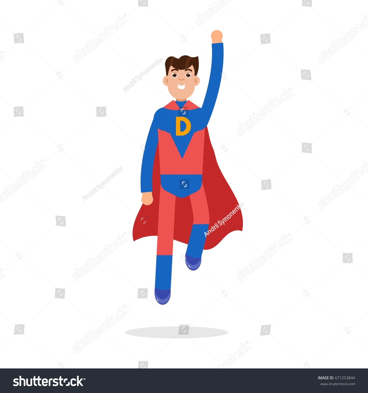 Father Superheroes Super Dad Character Vector Stock Vector (Royalty ...