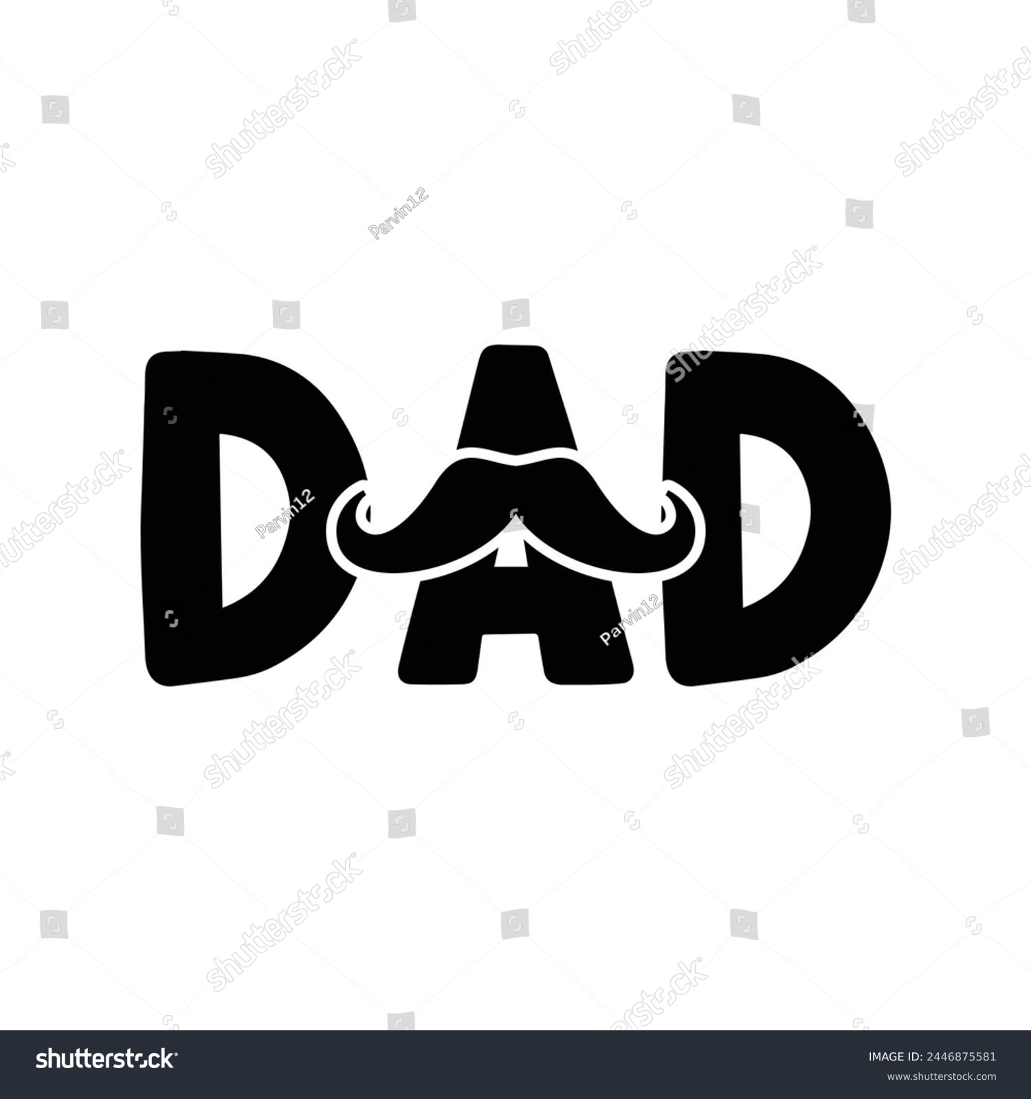 SVG of Fathers day dad funny vector design svg