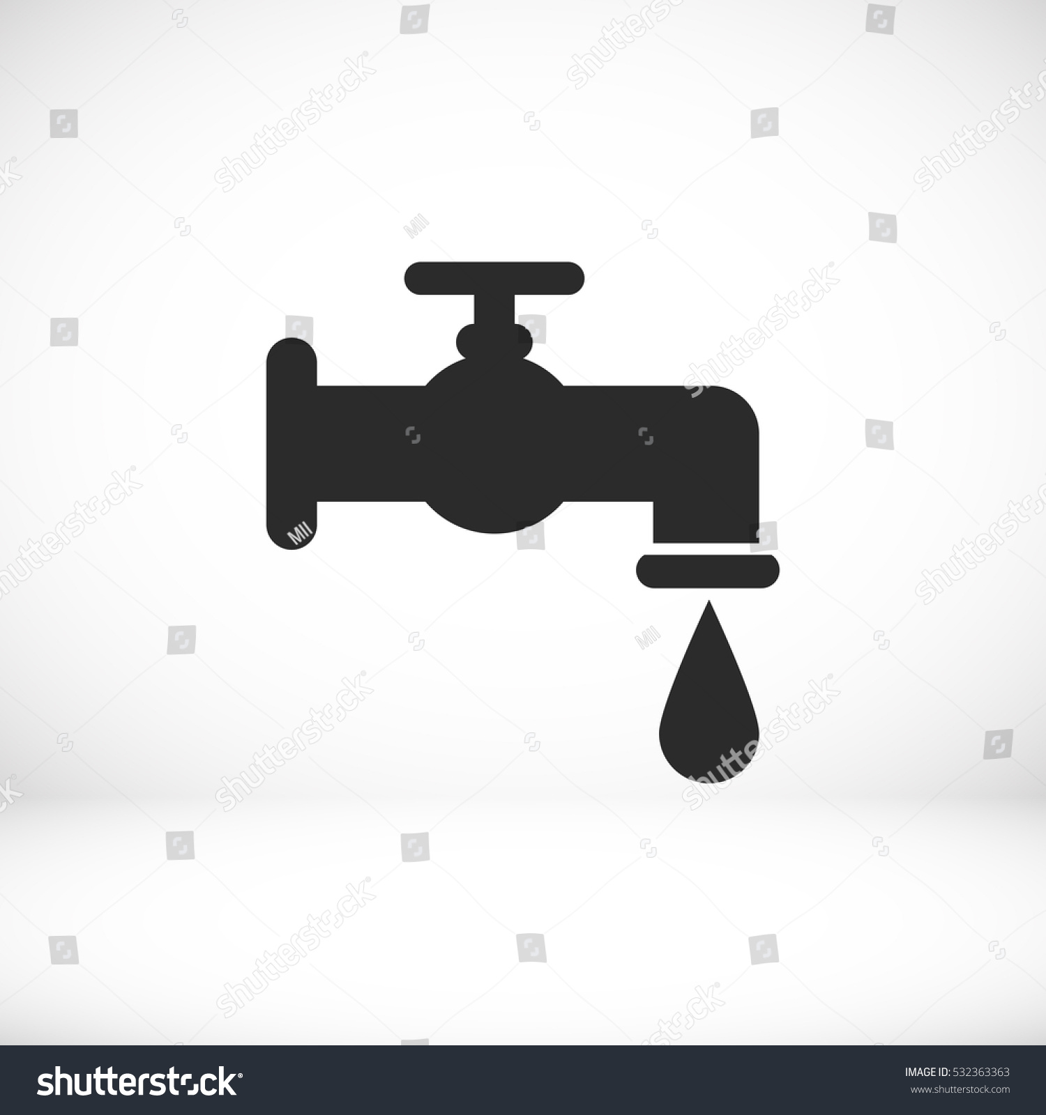 Faucet Vector Icon - 532363363 : Shutterstock