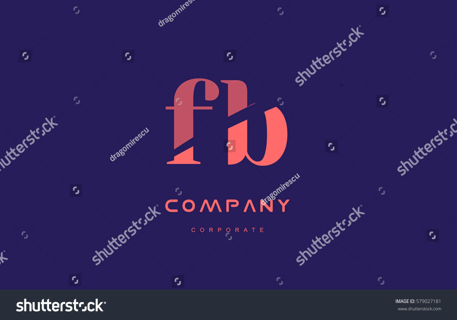 Fb F B Alphabet Small Letter Stock Vector Royalty Free 579027181