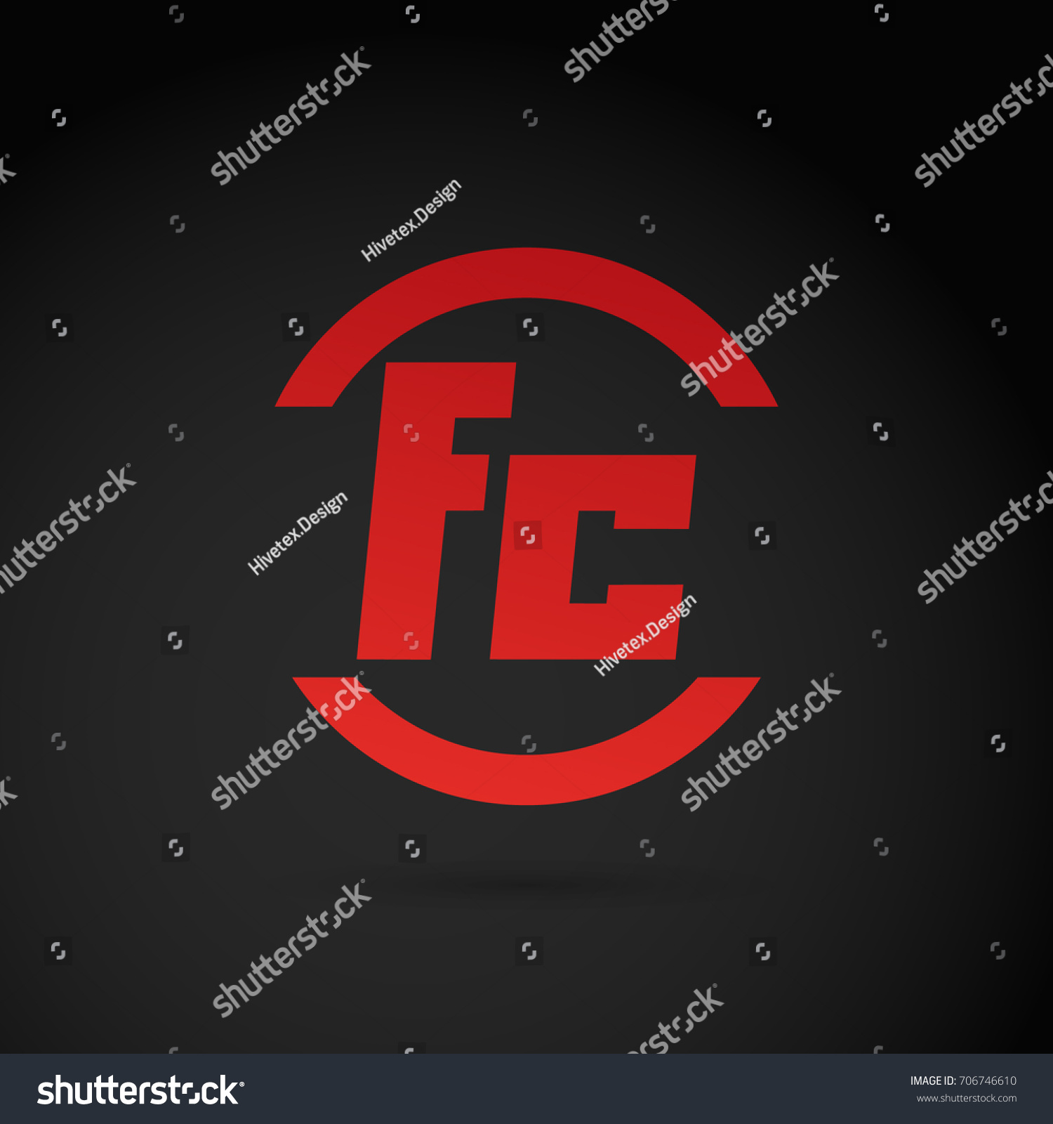 Fc Logo Stock Vector (Royalty Free) 706746610