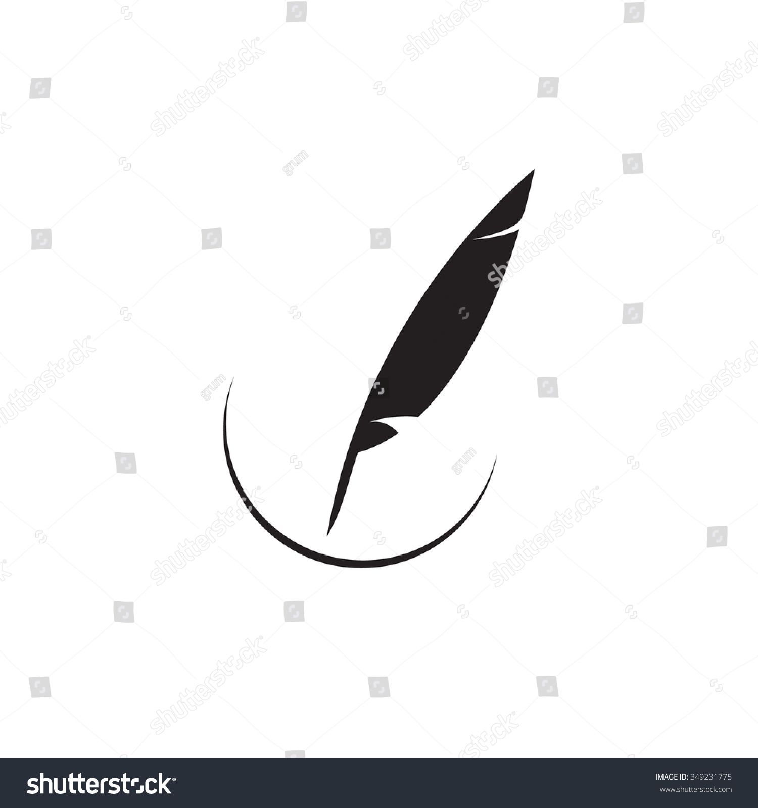Feather Pen Logo Design