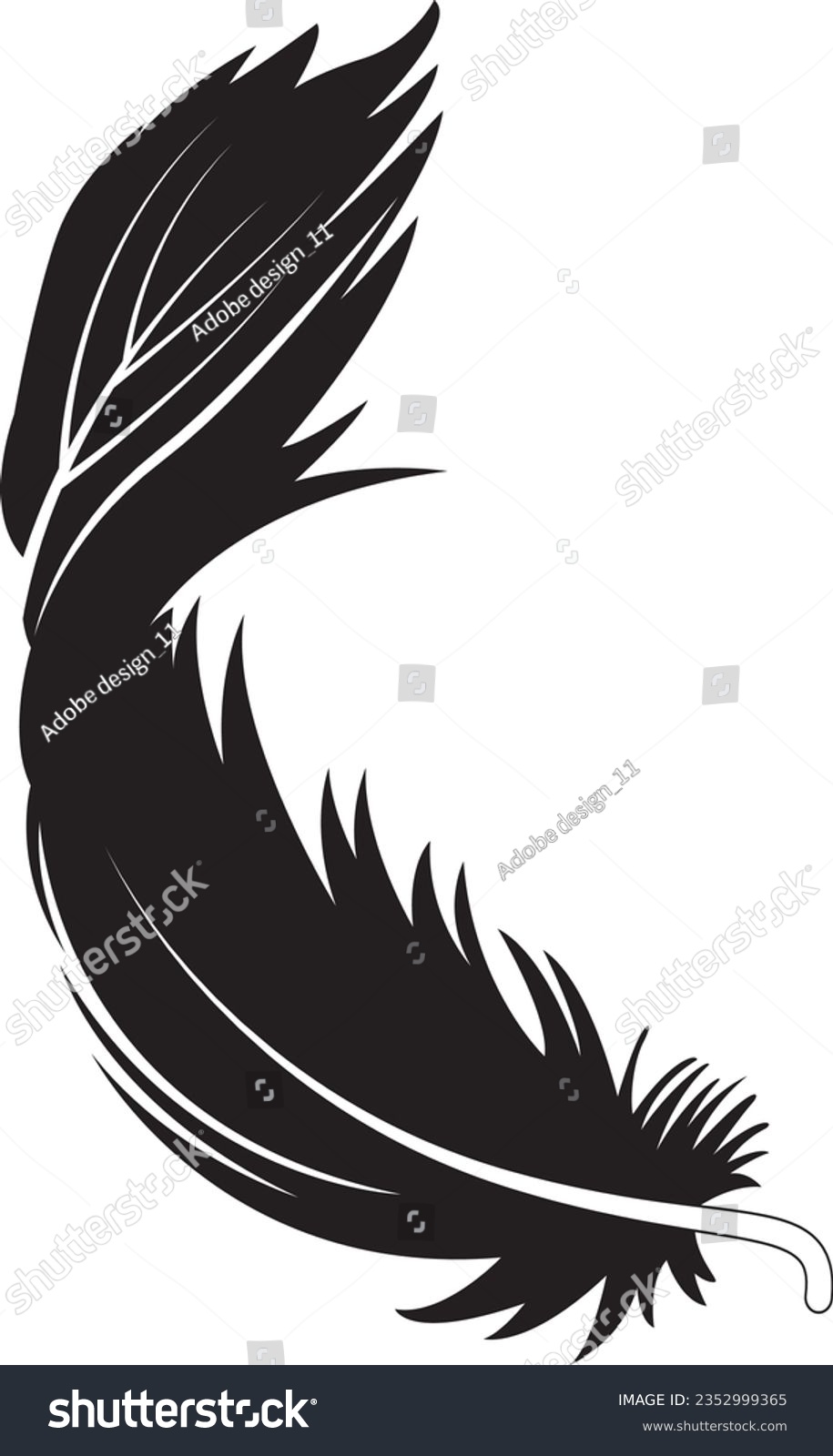 SVG of Feathers Svg, Collection black feather, Feathers Silhouette svg