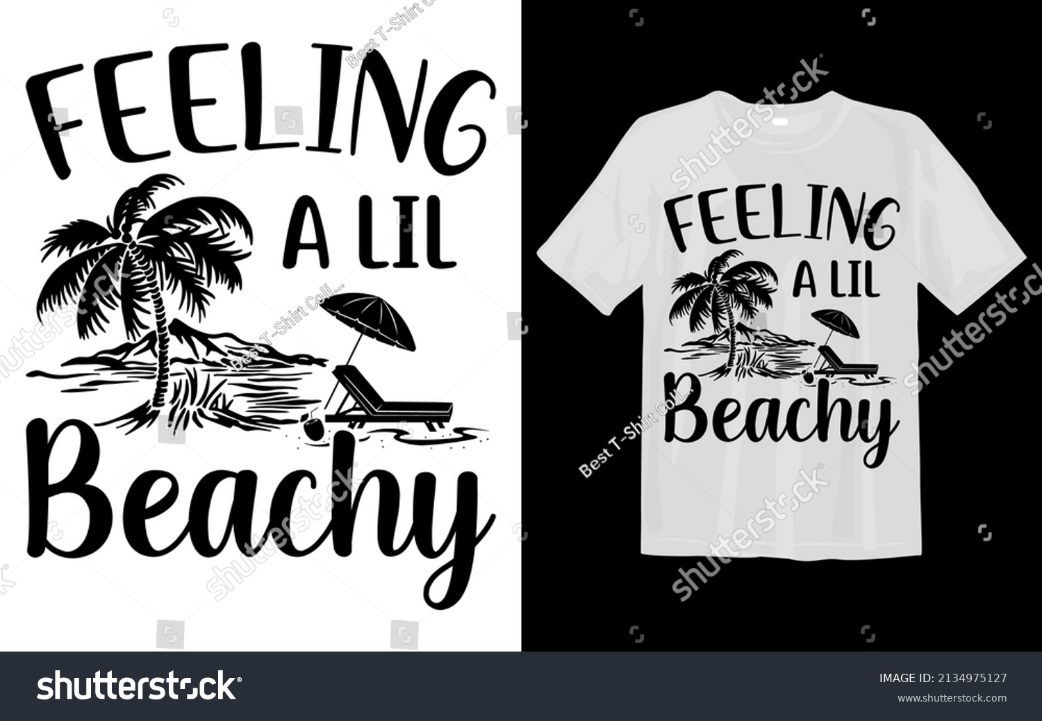 SVG of Feeling A lil Beachy Svg T Shirt Design svg