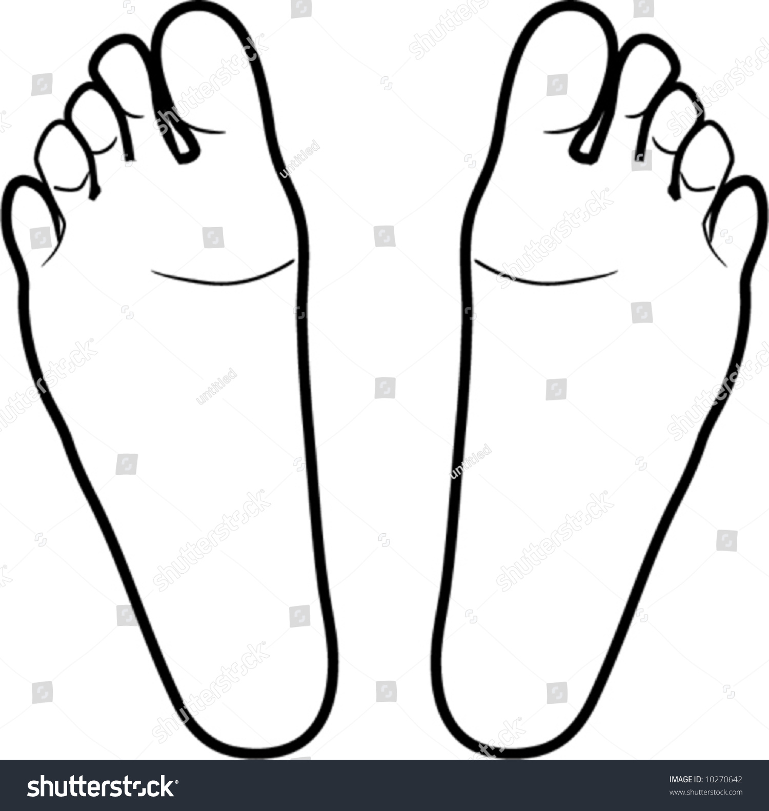 Feet Stock Vector Illustration 10270642 : Shutterstock