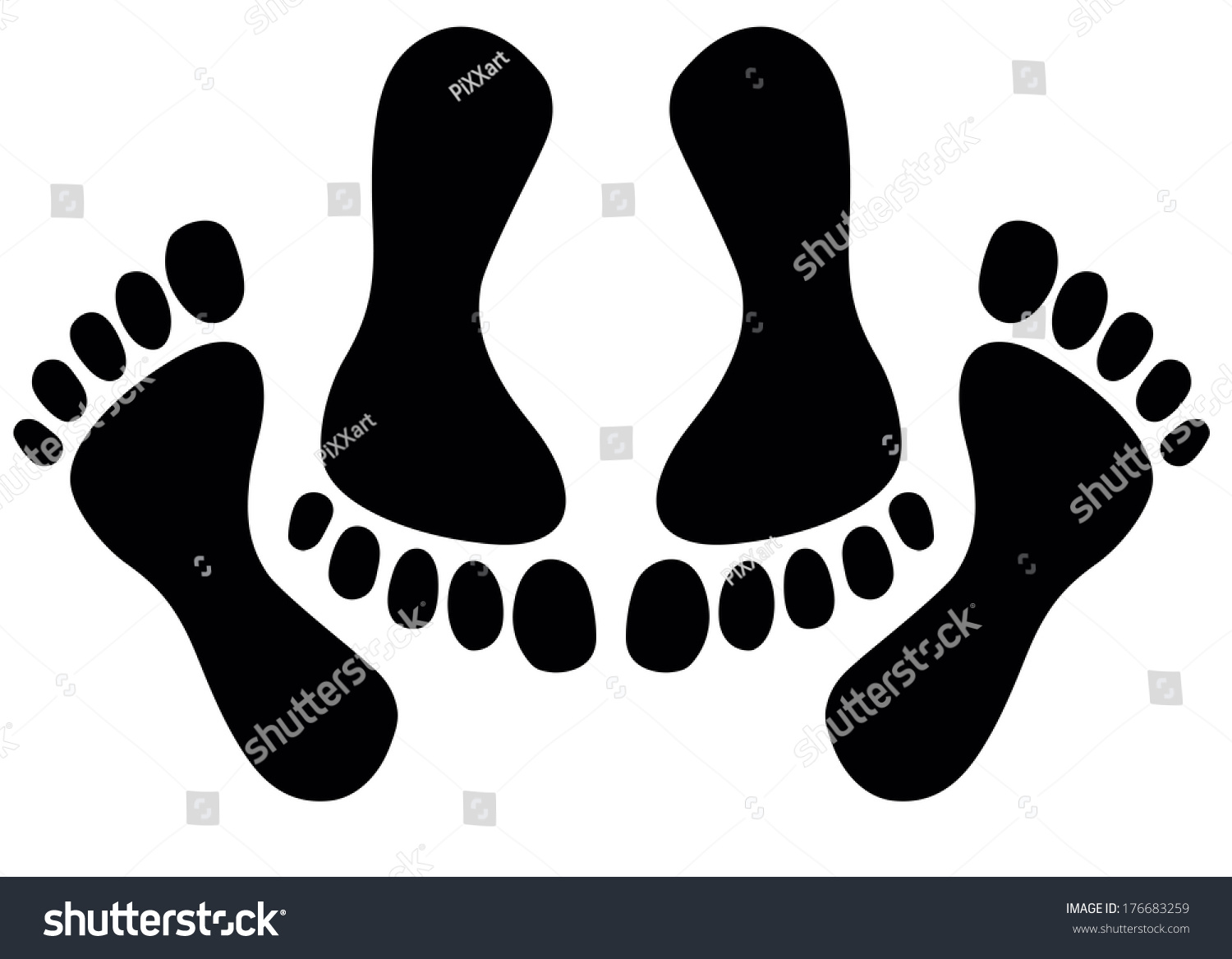 Feet Of Couple Having Sex Stock Vector 176683259 Shutterstock