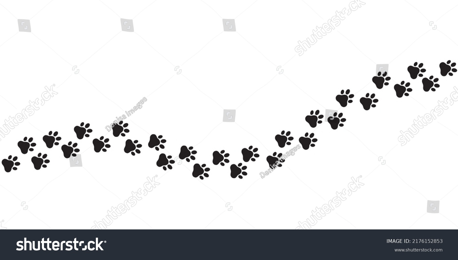 Feet Vector Print Cats Footprints Dog Stock Vector (Royalty Free ...