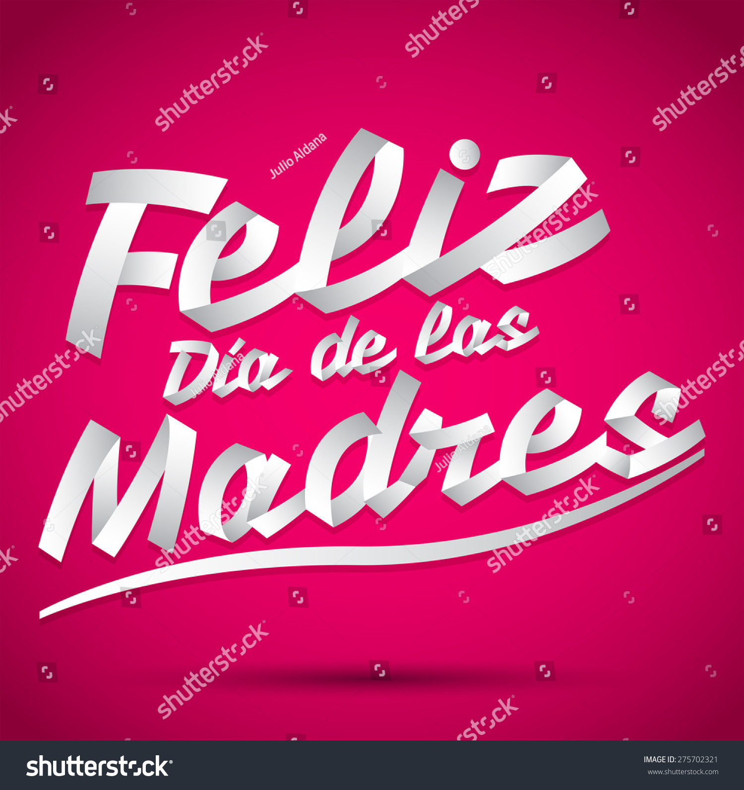 Feliz Dia De Las Madres, Happy Mother'S Day Spanish Text - Lettering ...