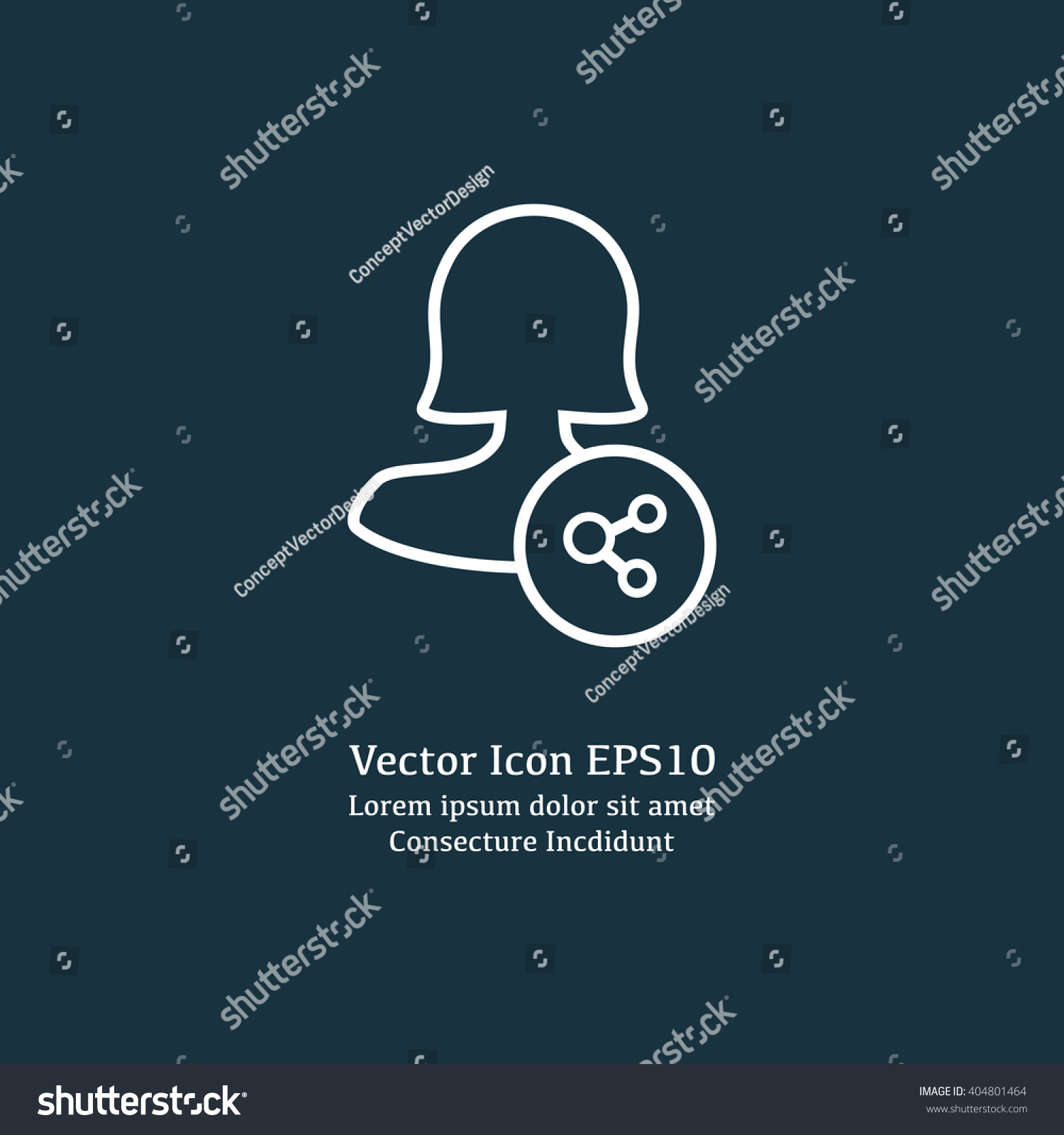 Female User Share Icon Stock Vector (Royalty Free) 404801464 | Shutterstock