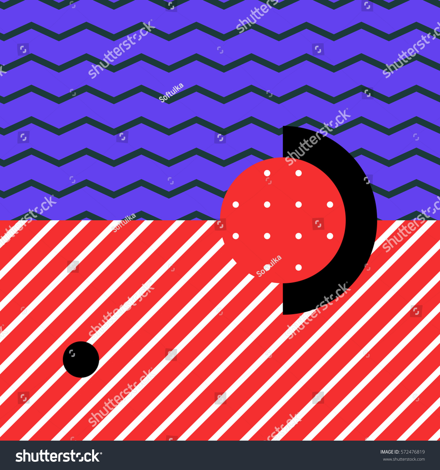 Festive Background In Neo Memphis Style Colorful Decorative Wallpaper With Festive Background In Neo Memphis Style Colorful Decorative Wallpaper With