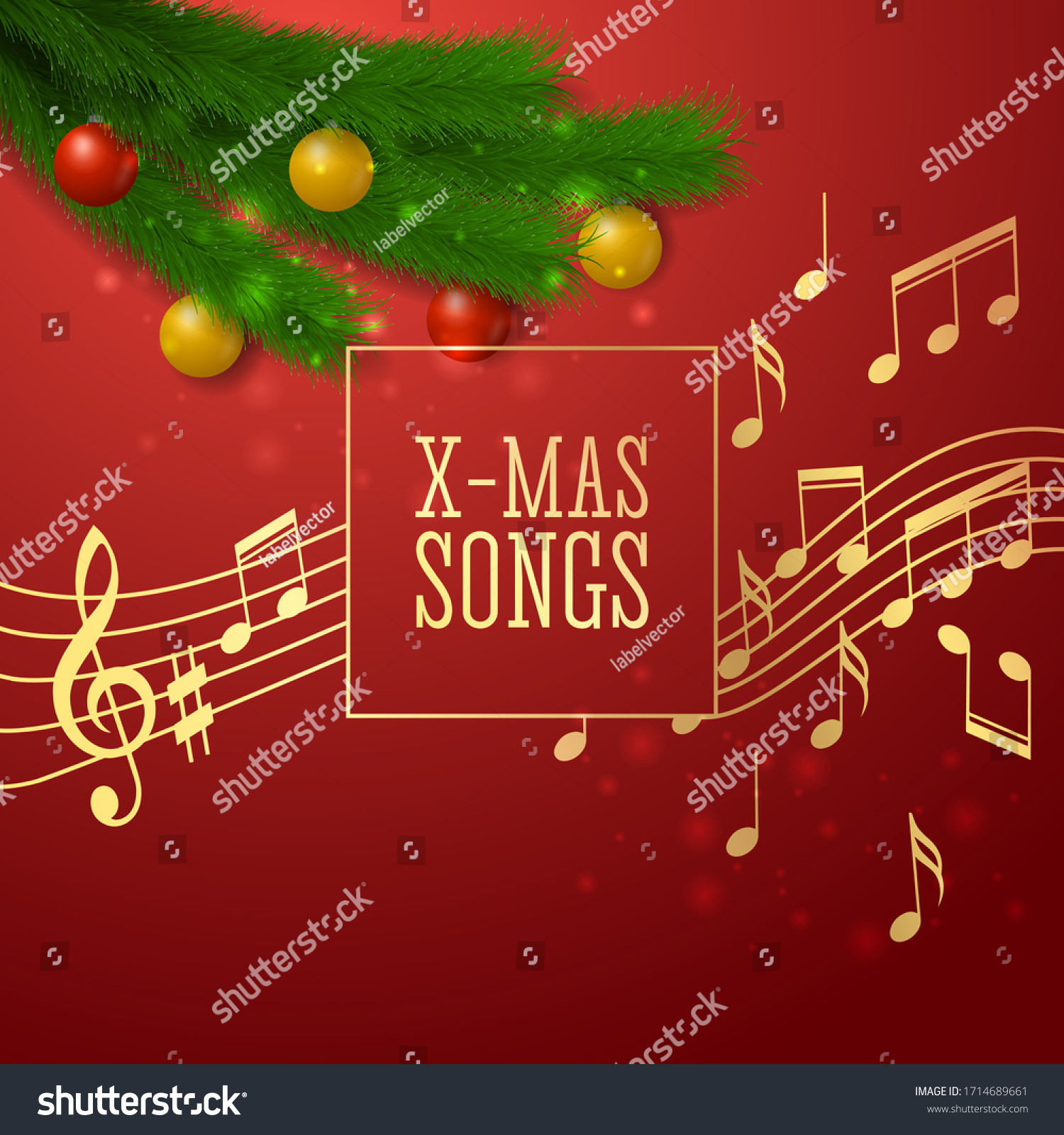 Download Festive Background On Theme Christmas Songs Stock Vector Royalty Free 1714689661 3D SVG Files Ideas | SVG, Paper Crafts, SVG File