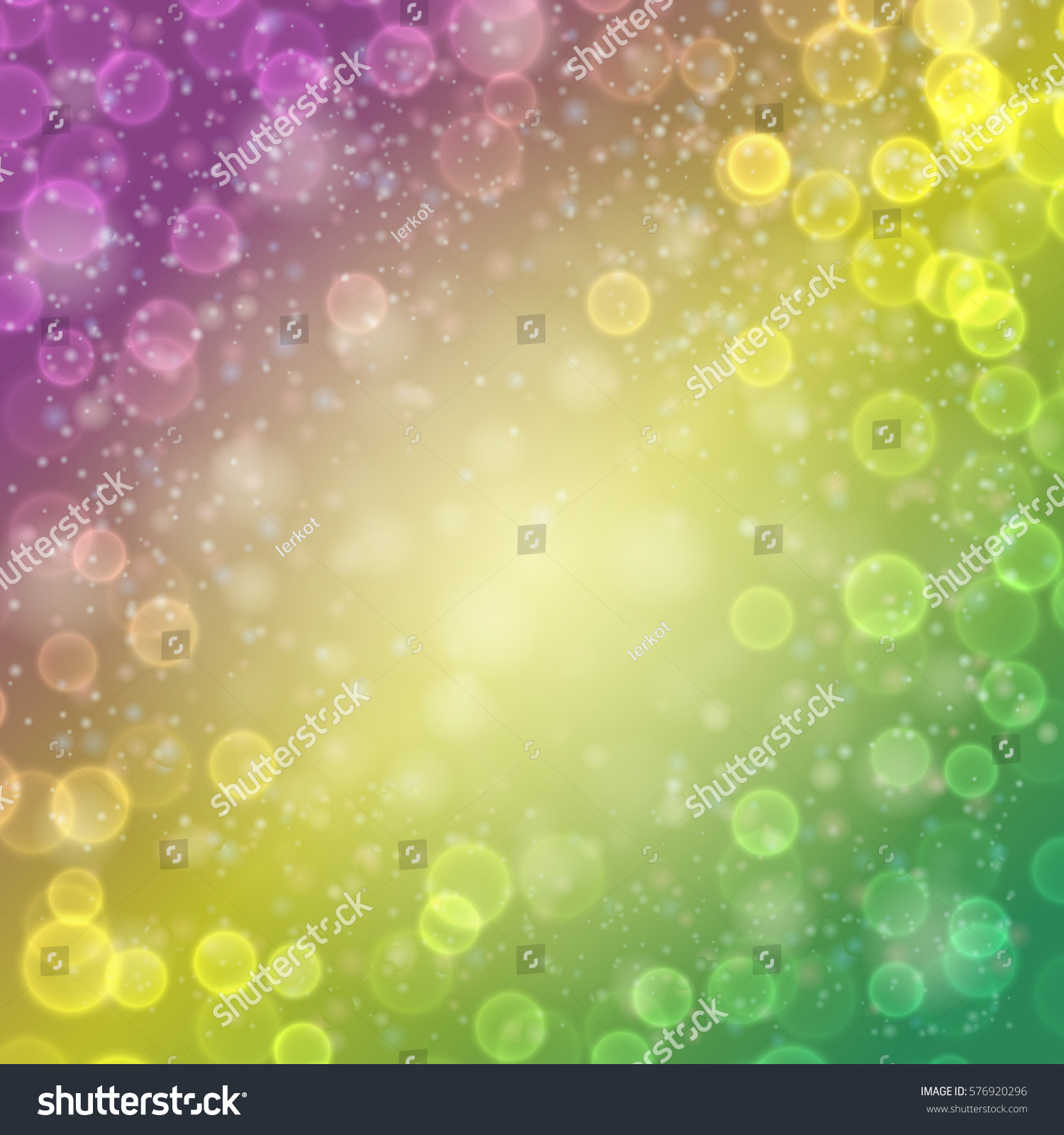 Festive Colorfull Luminous Background Yellow Green Stock Vector Royalty Free