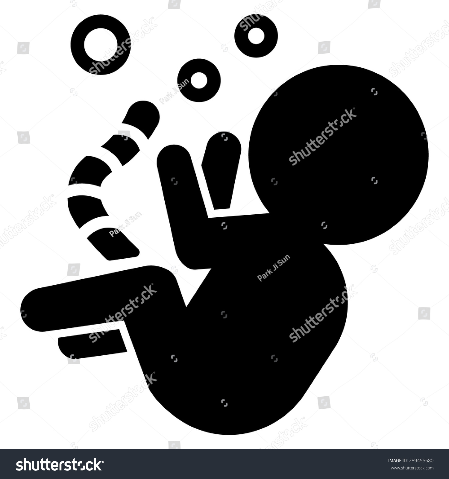 Fetal Vector Icon Stock Vector Royalty Free 289455680 