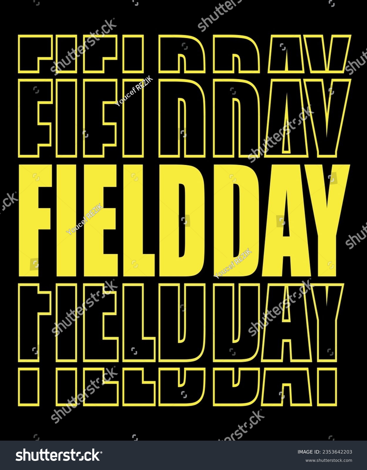 SVG of Field Day Design, Typography Design svg