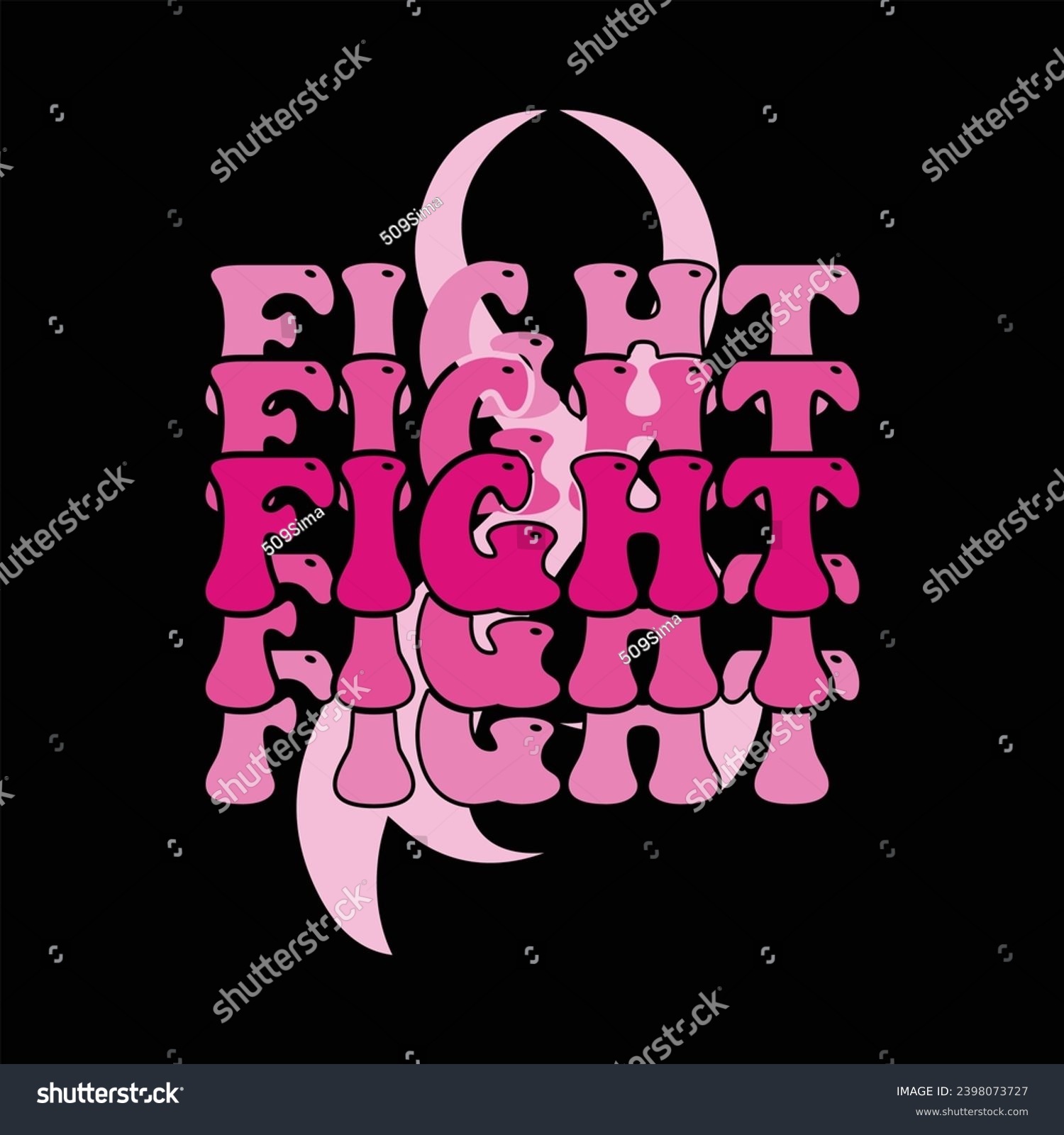 SVG of FIGHT-BREAST CANCER T-SHIRT DESIGN, BREAST CANCER SUBLIMATION DESIGN, svg