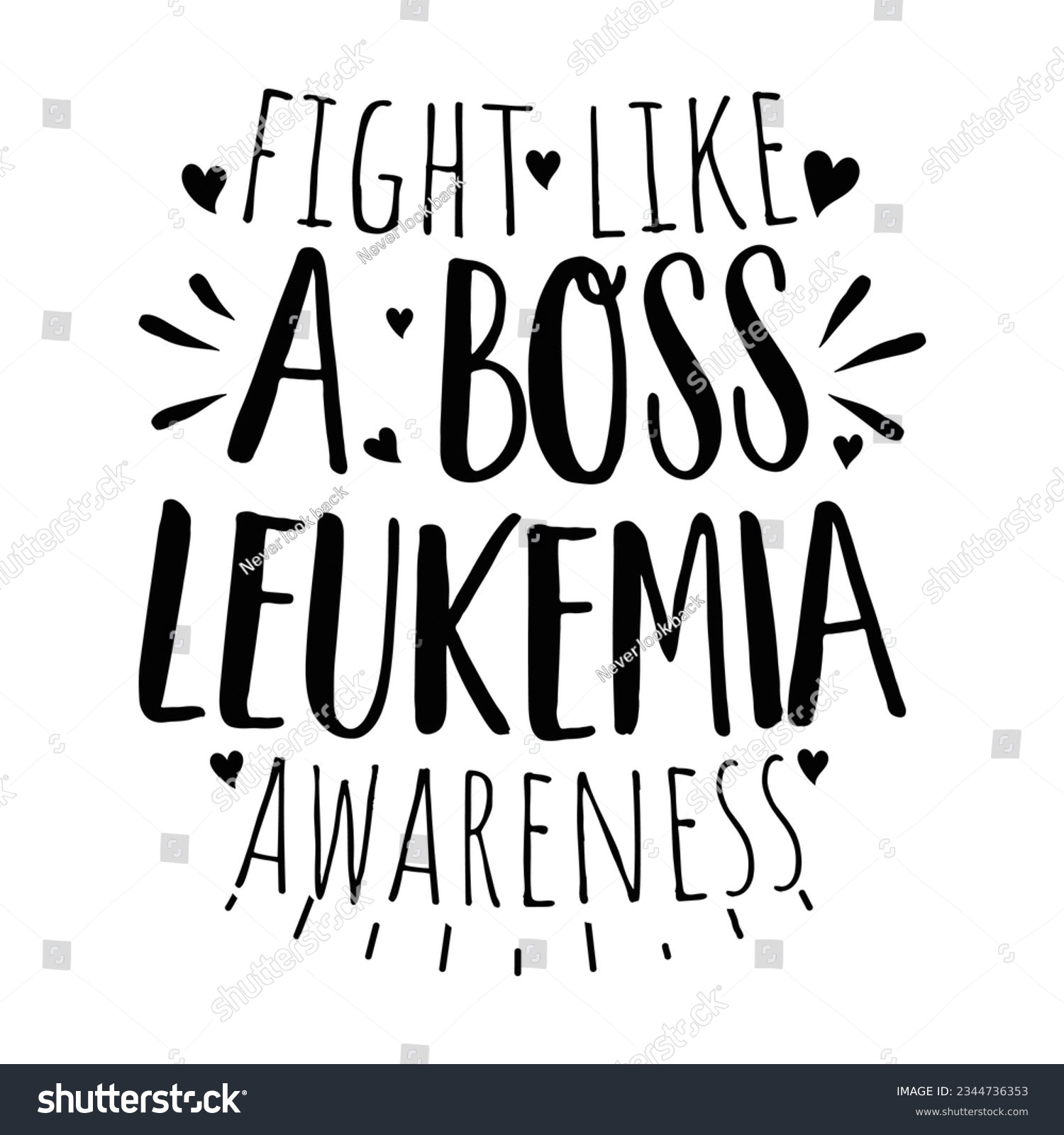 SVG of fight like a boss leukemia awareness , Leukemia Awareness SVG Bundle, black design Ribbon , Crush Cancer SVG, Brave and Strong SVG ,leukemia awareness SVG t shirt design svg