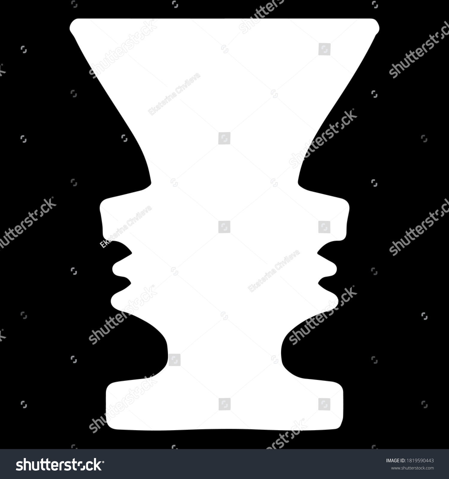 Figure Ground Perception Gestalt Theory Psychotherapy Stock Vector Figure Ground Perception Gestalt Theory Psychotherapy Stock Vector