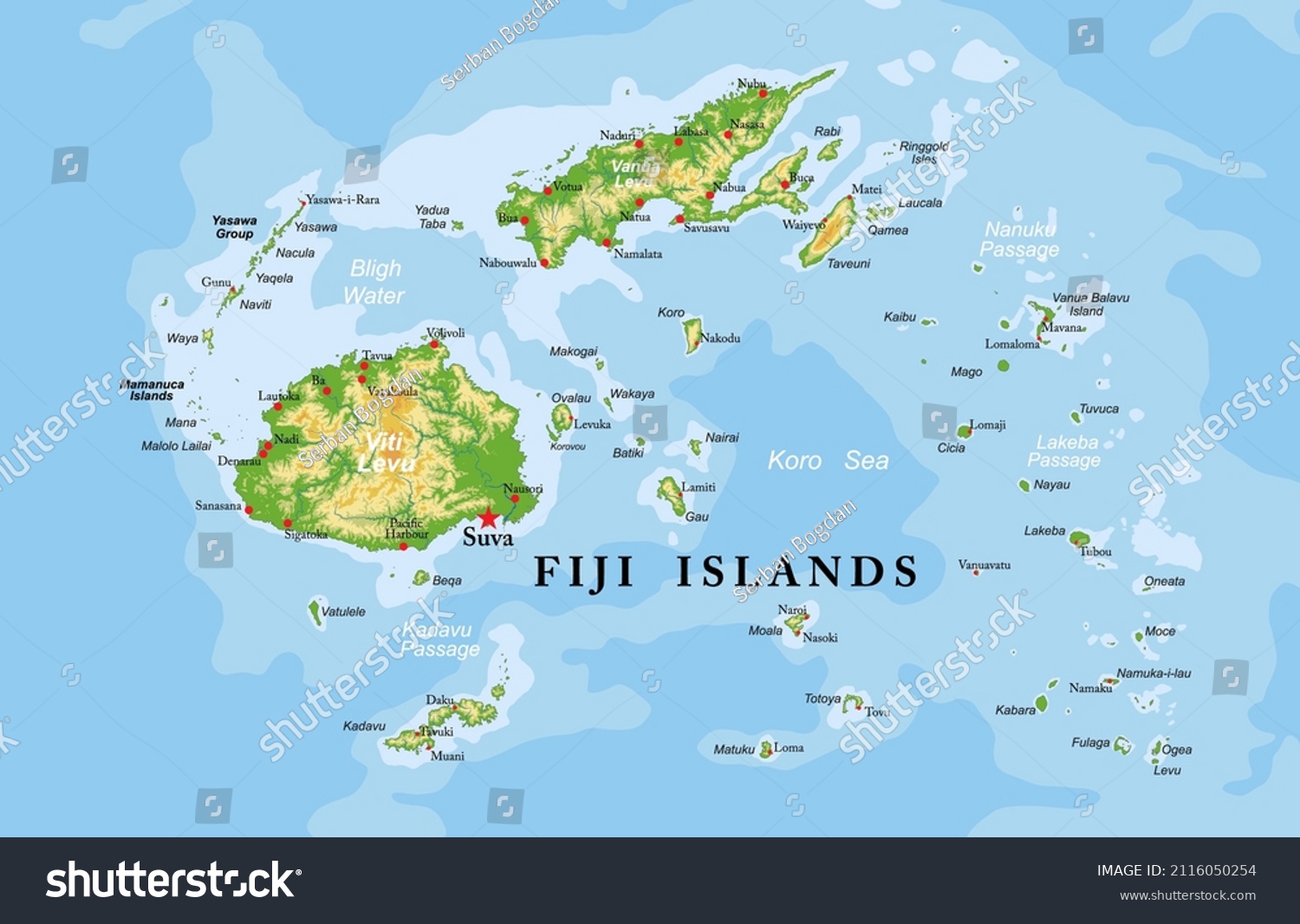 Detailed Map Of Fiji Fiji Silhouette Images, Stock Photos & Vectors | Shutterstock