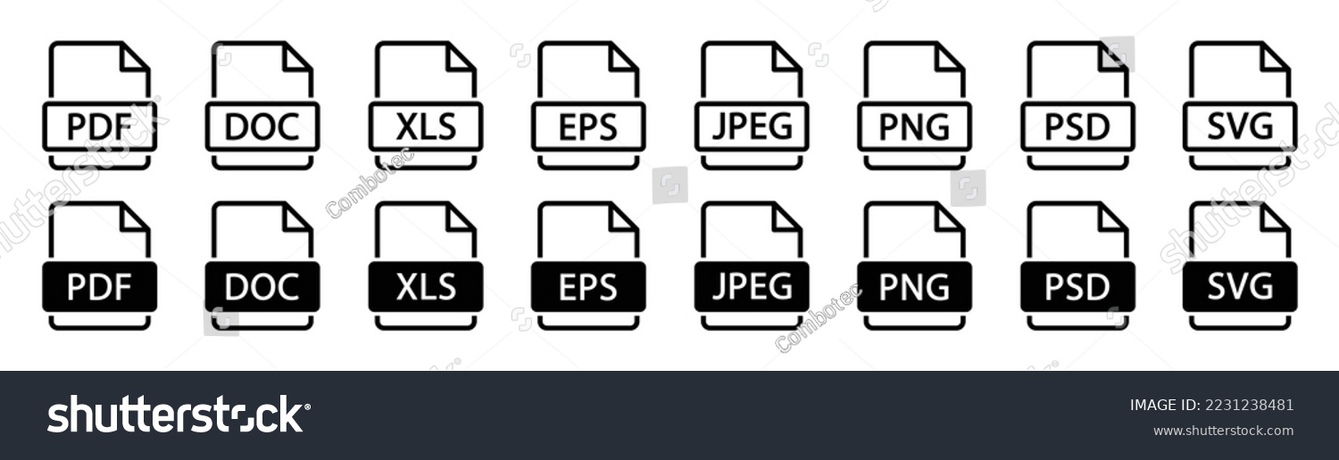 SVG of File format icon. Document format file icon, vector illustration svg