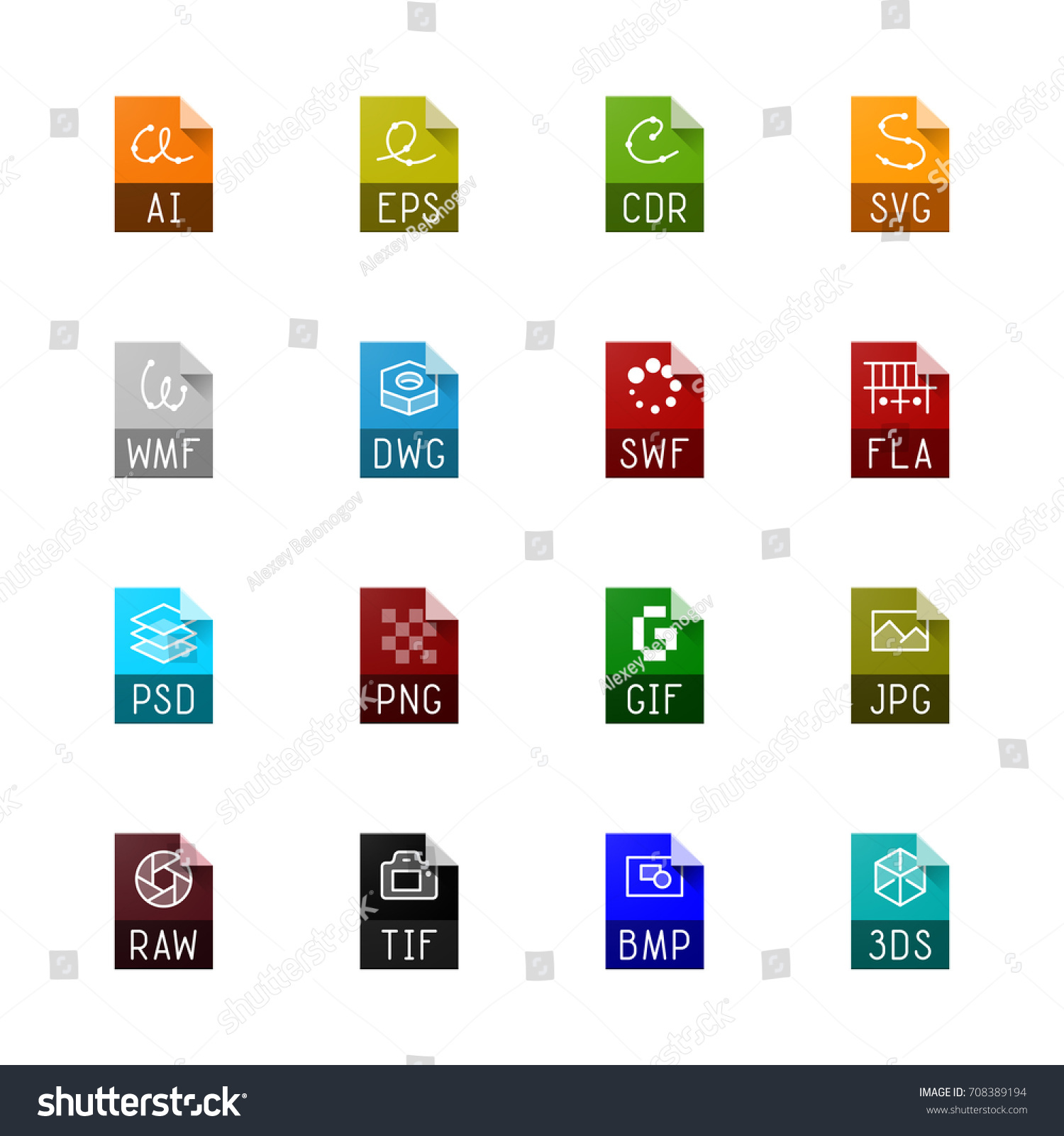 SVG of File type icons - Graphics svg
