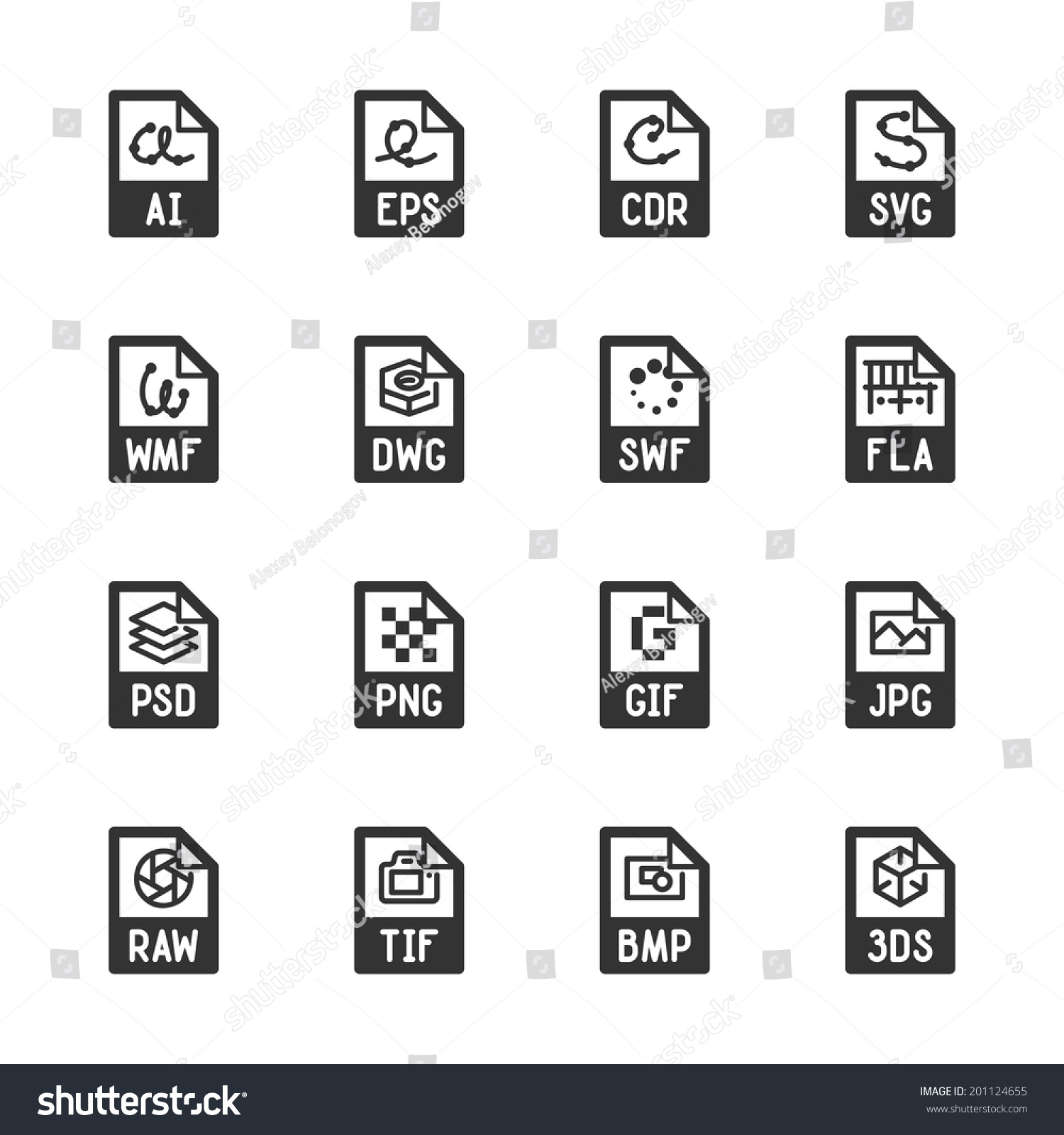 SVG of File type icons. Professional vector icons for your website, application and presentation. svg