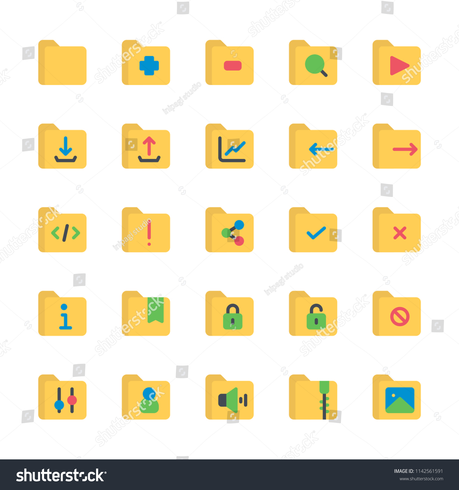 Files Folder Icons Any Purposes Perfect Stock Vector (Royalty Free ...