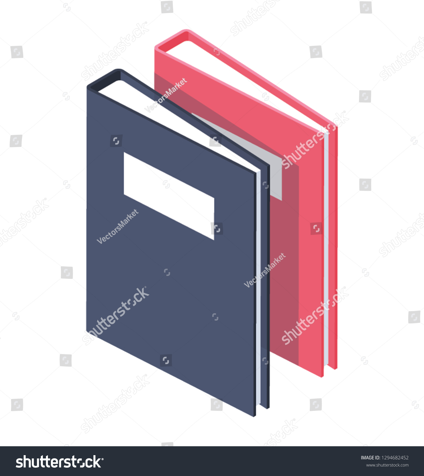 Files Icon Isometric Design Stock Vector (Royalty Free) 1294682452 ...