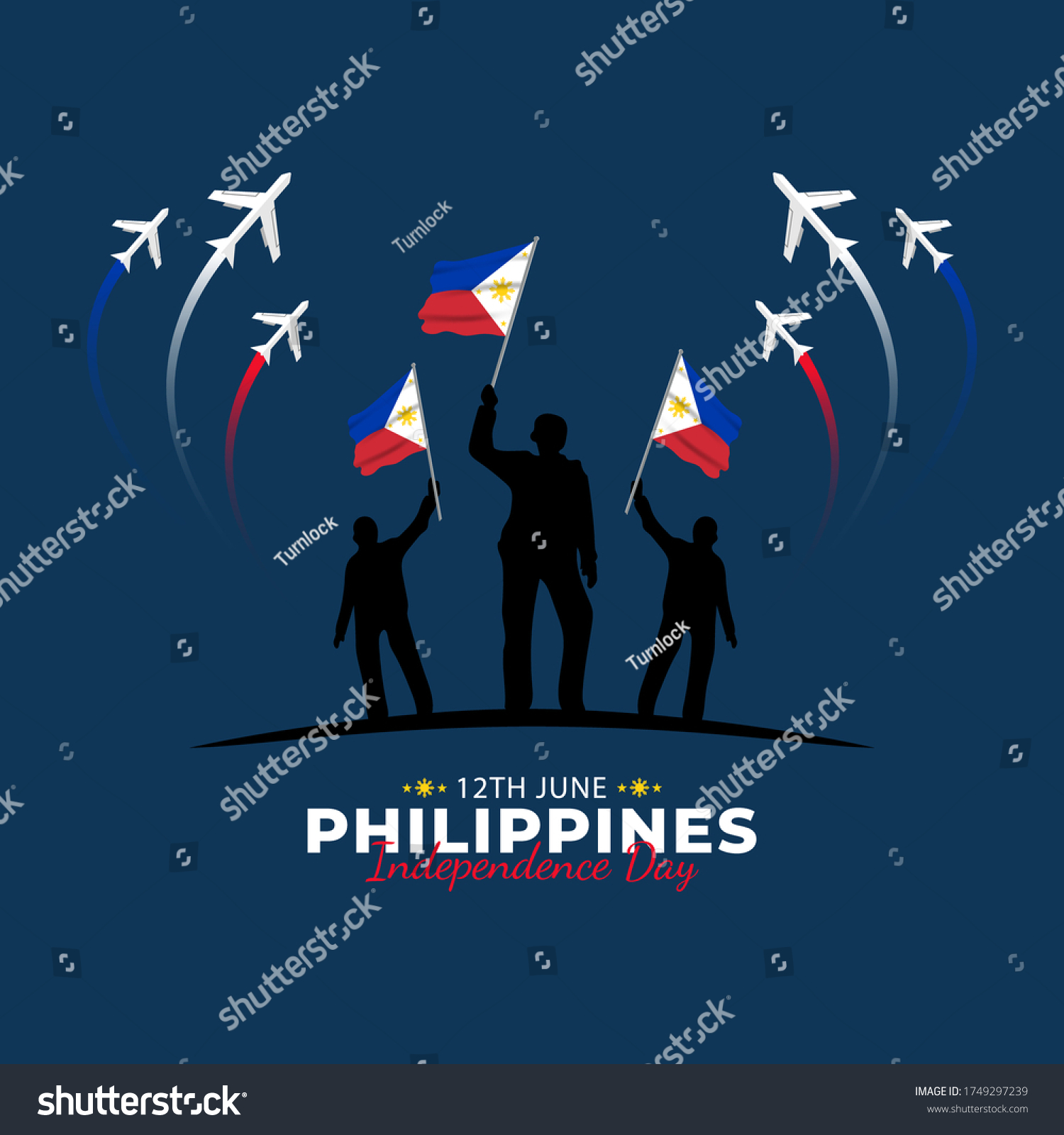 SVG of Filipino Araw ng Kalayaan (Translate: Philippine Independence Day). Happy national holiday. Celebrated annually on June 12 in Philippine. Patriotic poster design. Vector illustration svg
