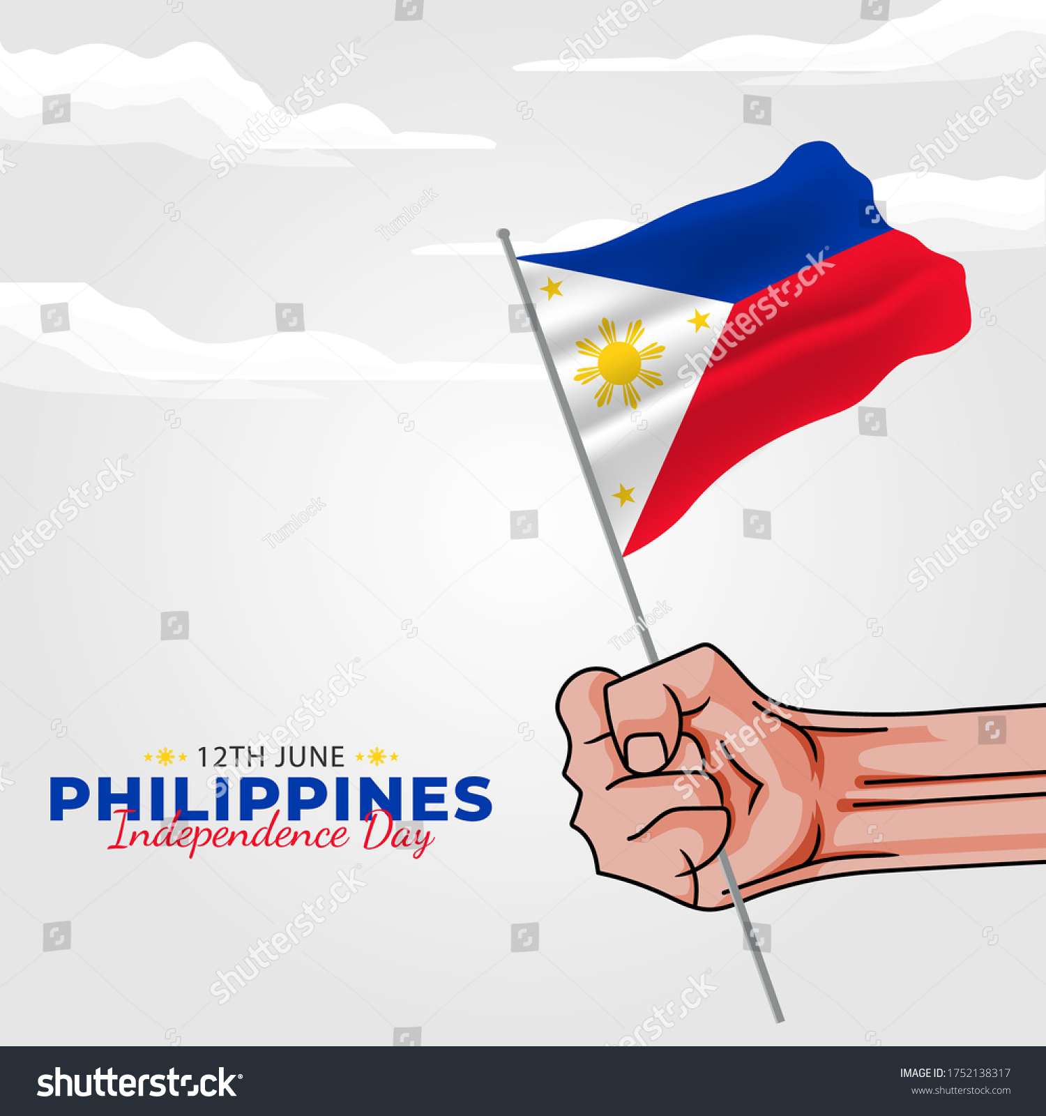 Filipino Araw Ng Kalayaan Translate Philippine Stock Vector Royalty Free 1752138317 9759