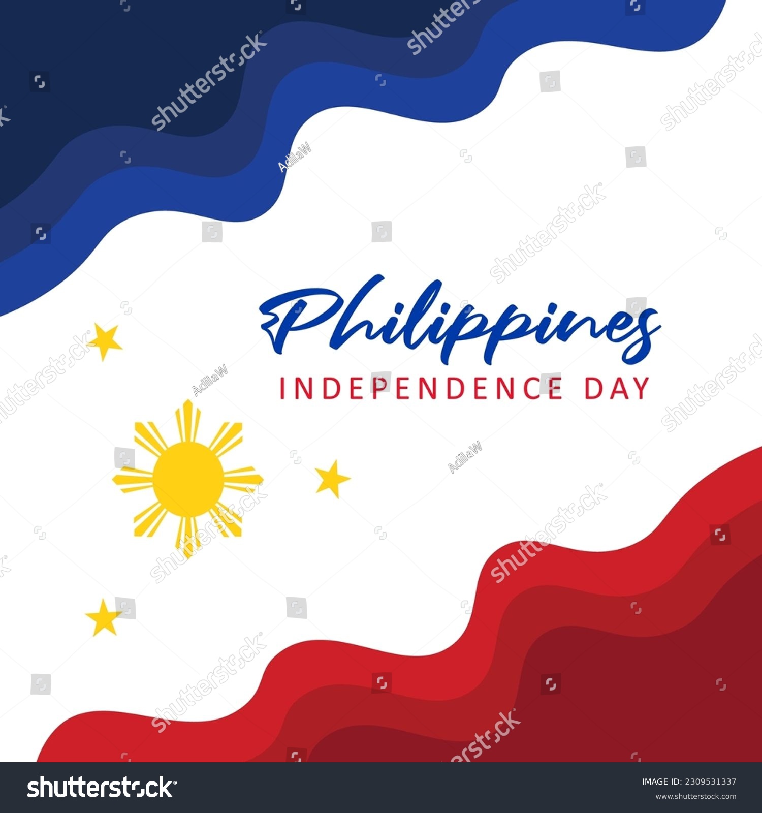 SVG of Filipino Araw ng Kalayaan (Translate: Philippine Independence Day). Happy national holiday. Celebrated annually on June 12 in Philippine. Patriotic poster design. Vector illustration svg