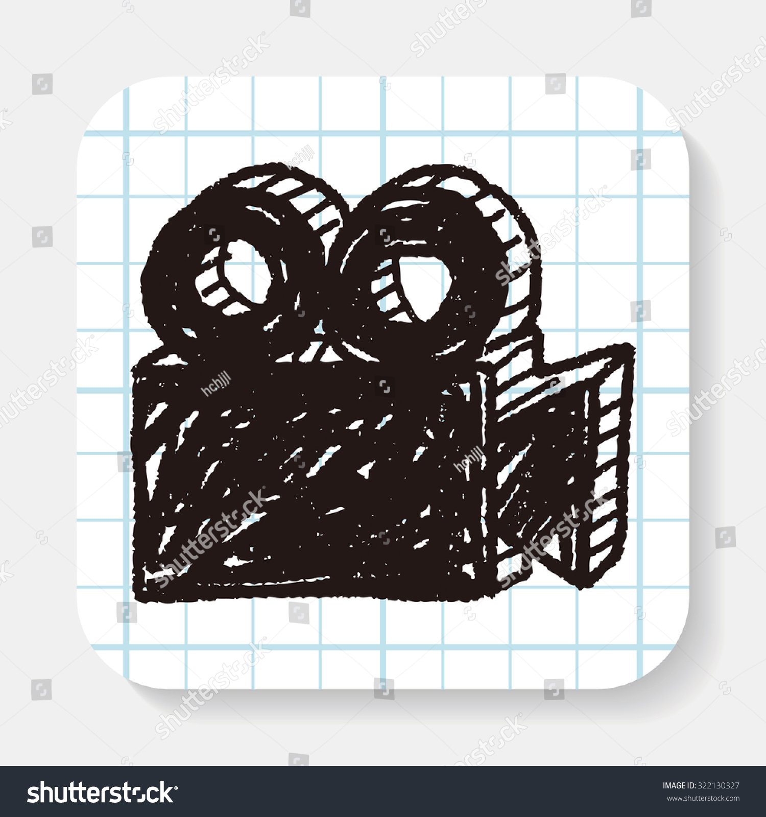 Film Camera Doodle Stock Vector (Royalty Free) 322130327 Shutterstock