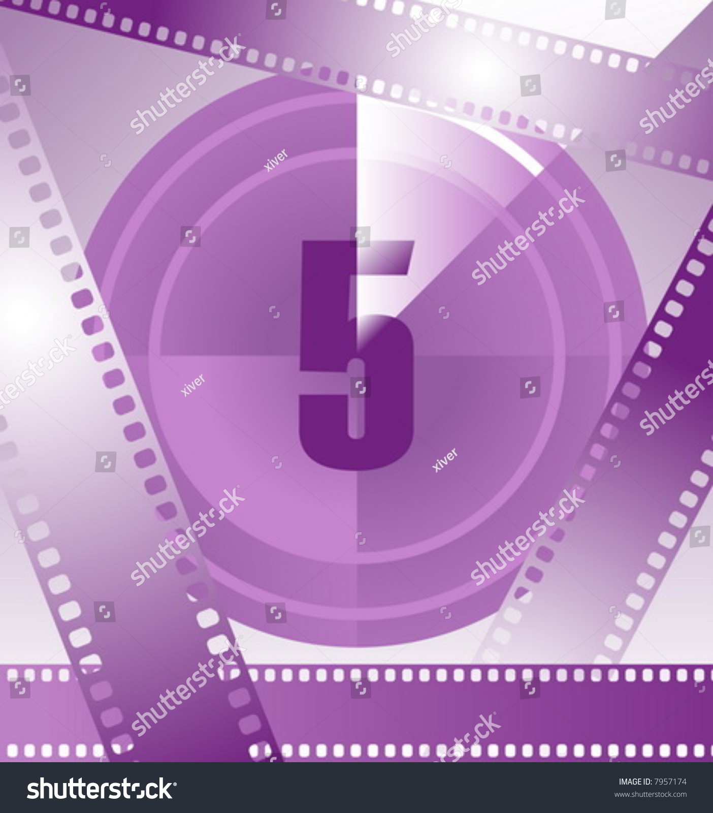 Film Countdown Number 5 Stock Vector (Royalty Free) 7957174 - Shutterstock