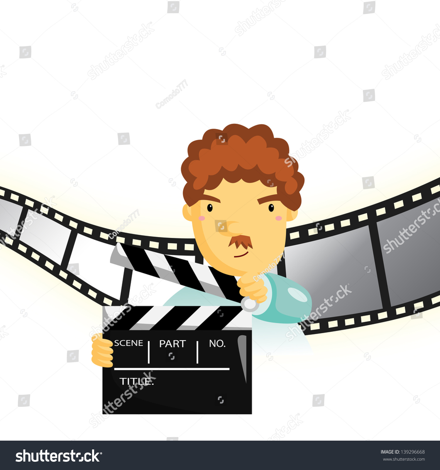 Film Director Stock Vector (Royalty Free) 139296668 | Shutterstock